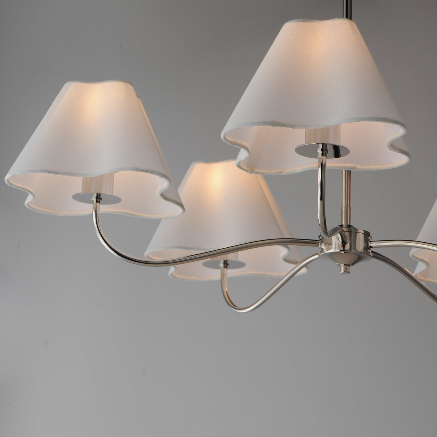 Maxim - 18105WTPN - Five Light Chandelier - Saxon - Polished Nickel