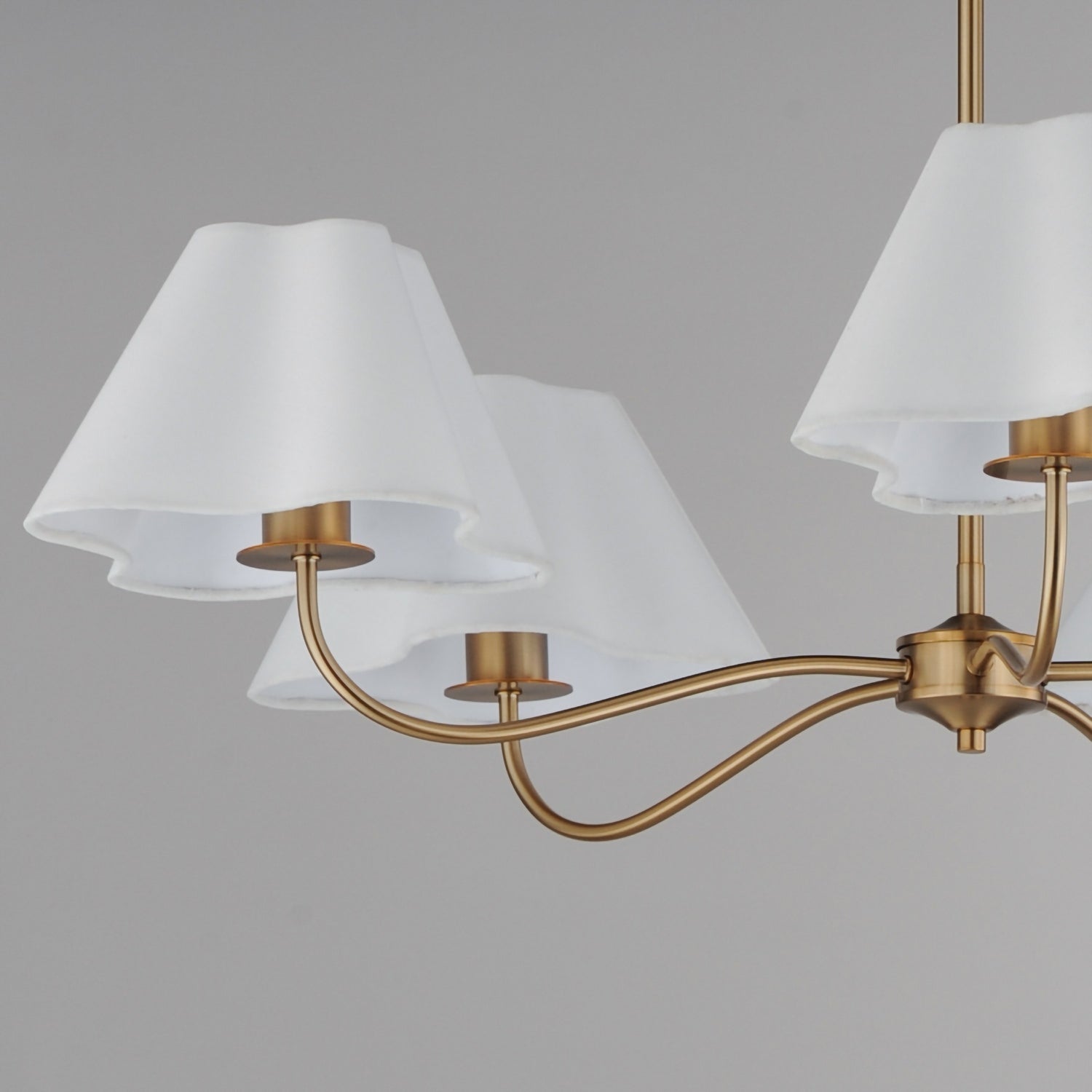 Maxim - 18105WTNAB - Five Light Chandelier - Saxon - Natural Aged Brass