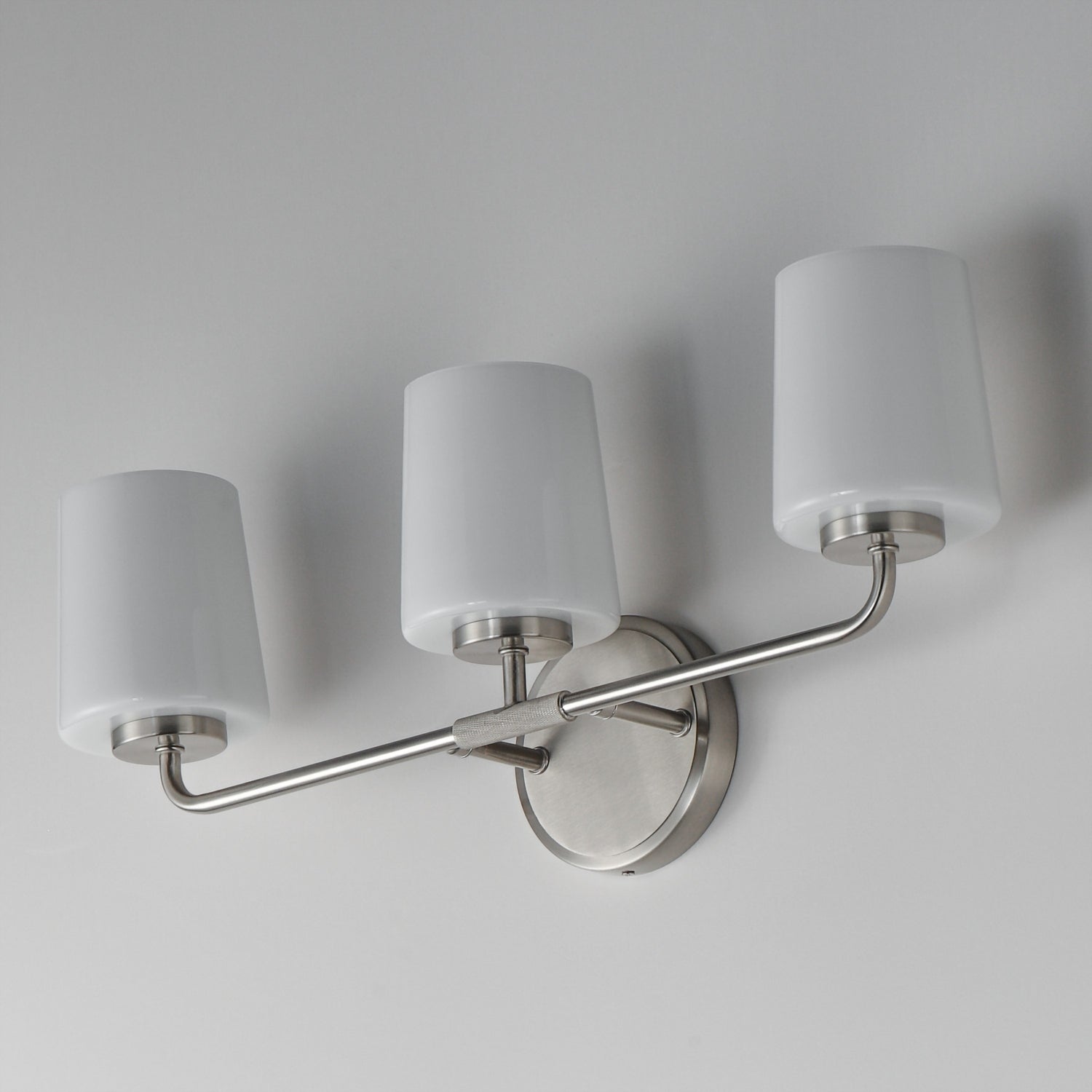 Maxim - 12693WTSN - Three Light Bath Vanity - Durham - Satin Nickel
