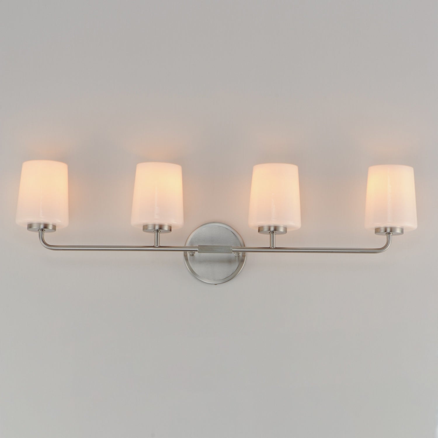 Maxim - 12694WTSN - Four Light Bath Vanity - Durham - Satin Nickel