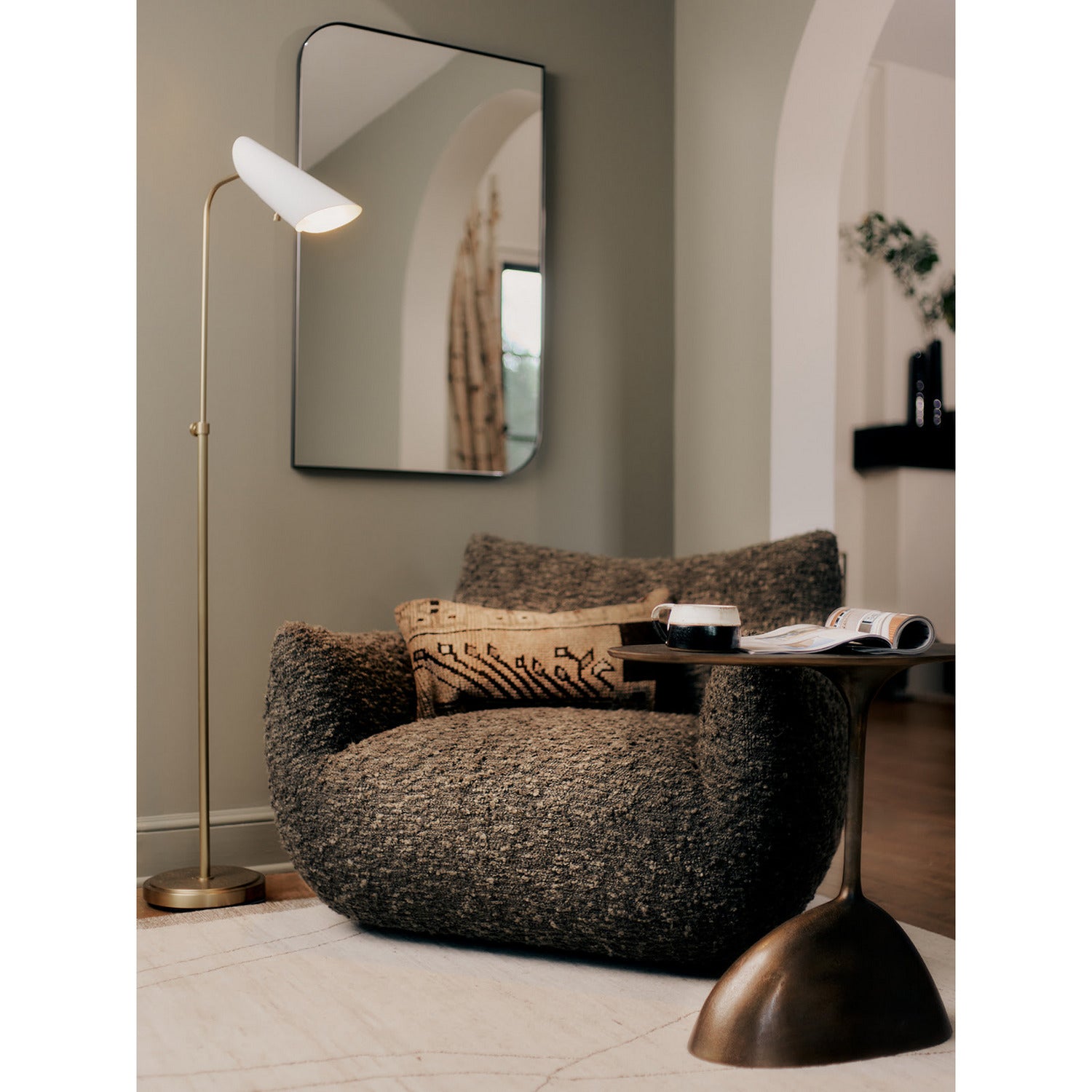 Regina Andrew - 21-1186STL - Mirror - Amara - Blackened Steel