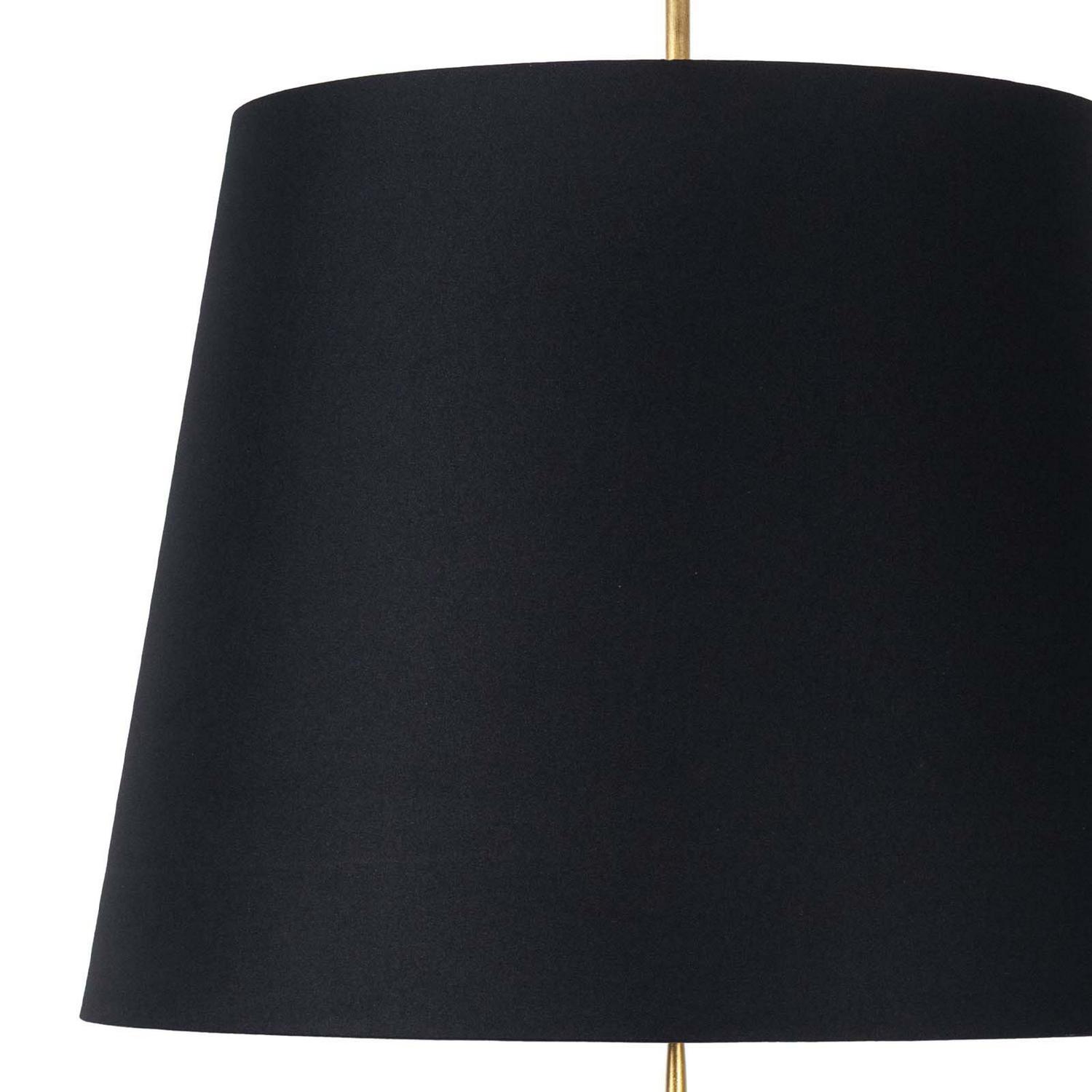 Regina Andrew - 16-1519BLK - Three Light Pendant - Clove - Antique Gold Leaf