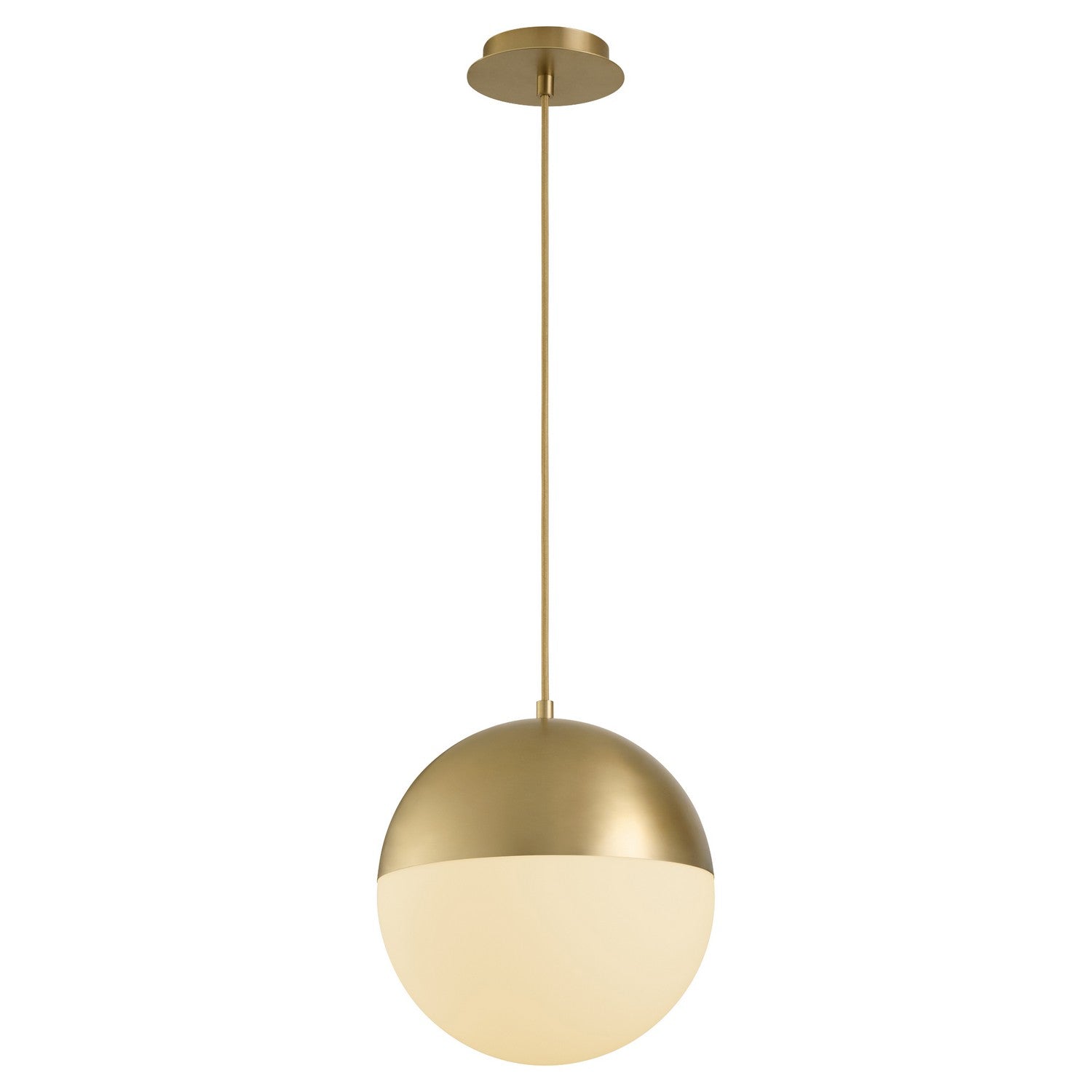 Quorum - 3-6730-40 - LED Pendant - Luna - Aged Brass