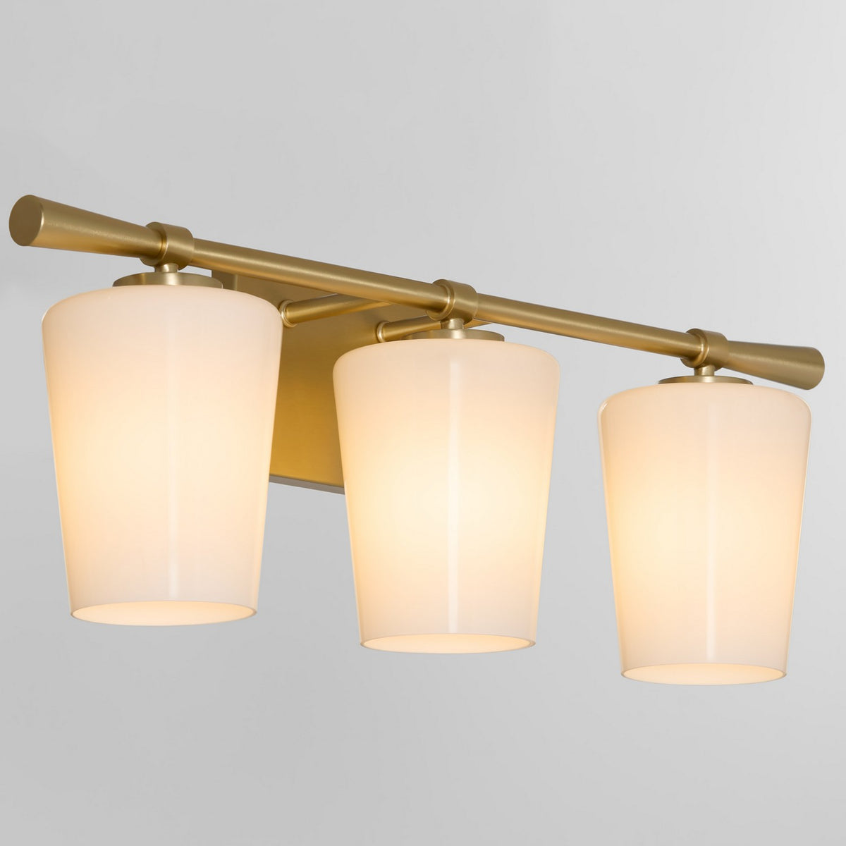 Quorum - 5204-3-280 - Three Light Vanity - Goodwin - Aged Brass
