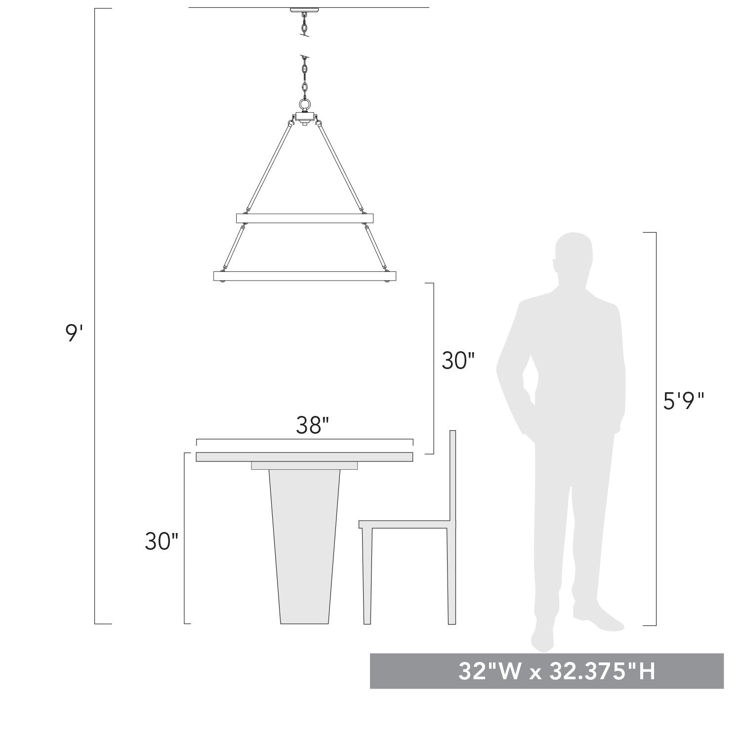 Golden - 1019-69 FRG - 15 Light Chandelier - Castile - French Gold