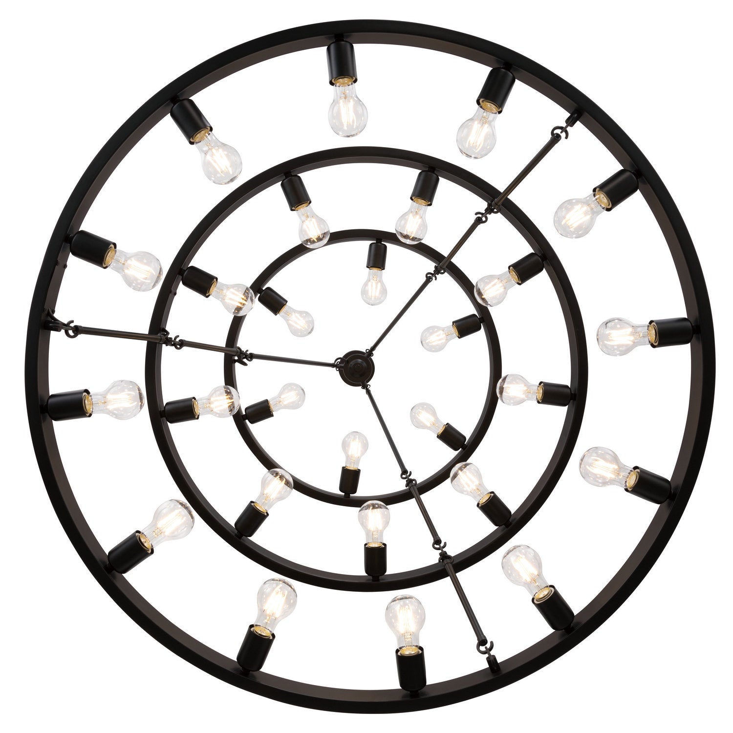 Golden - 1019-6-9-12 BLK - 27 Light Chandelier - Castile - Matte Black