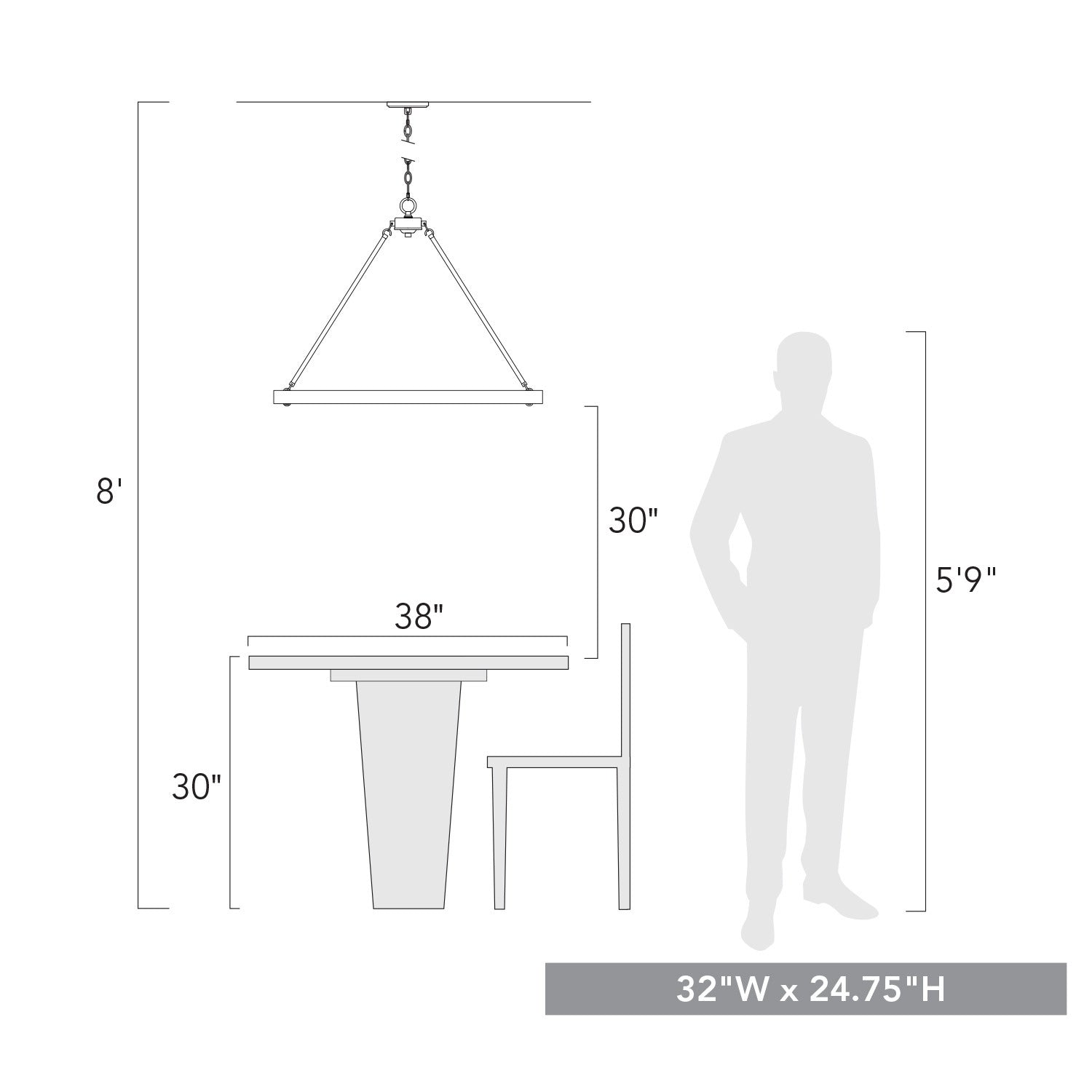 Golden - 1019-9 FRG - Nine Light Chandelier - Castile - French Gold