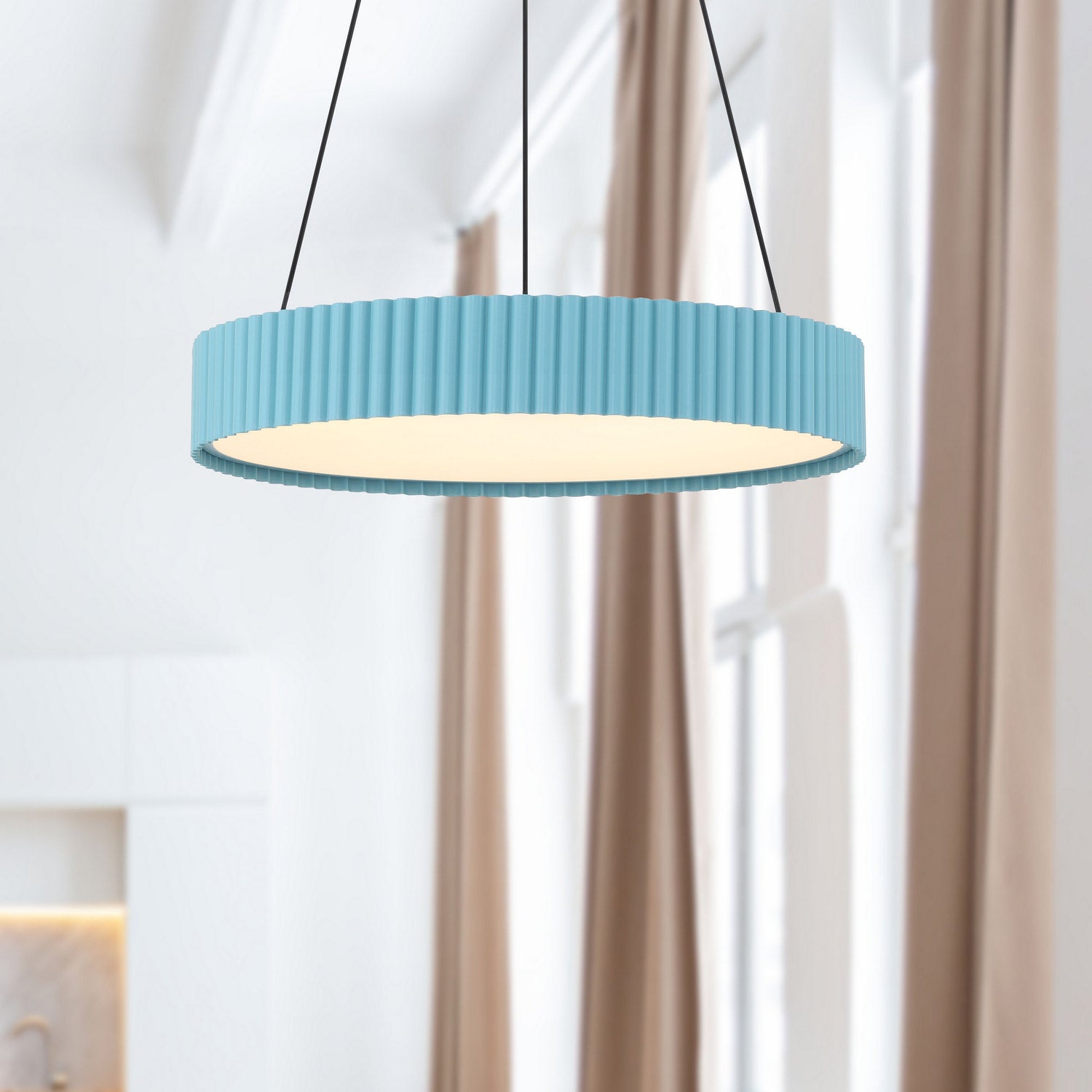 Golden - 1146-20 SB - LED Pendant - Sashay - Sky Blue