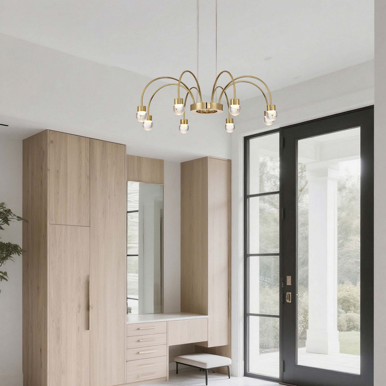 Golden - 1573-8 TG-A - LED Chandelier - Vario - Titanium Gold
