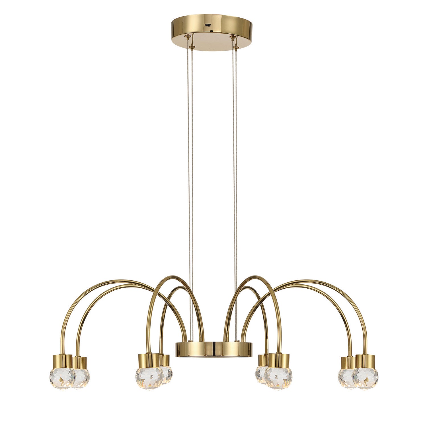 Golden - 1573-8 TG-C - LED Chandelier - Vario - Titanium Gold