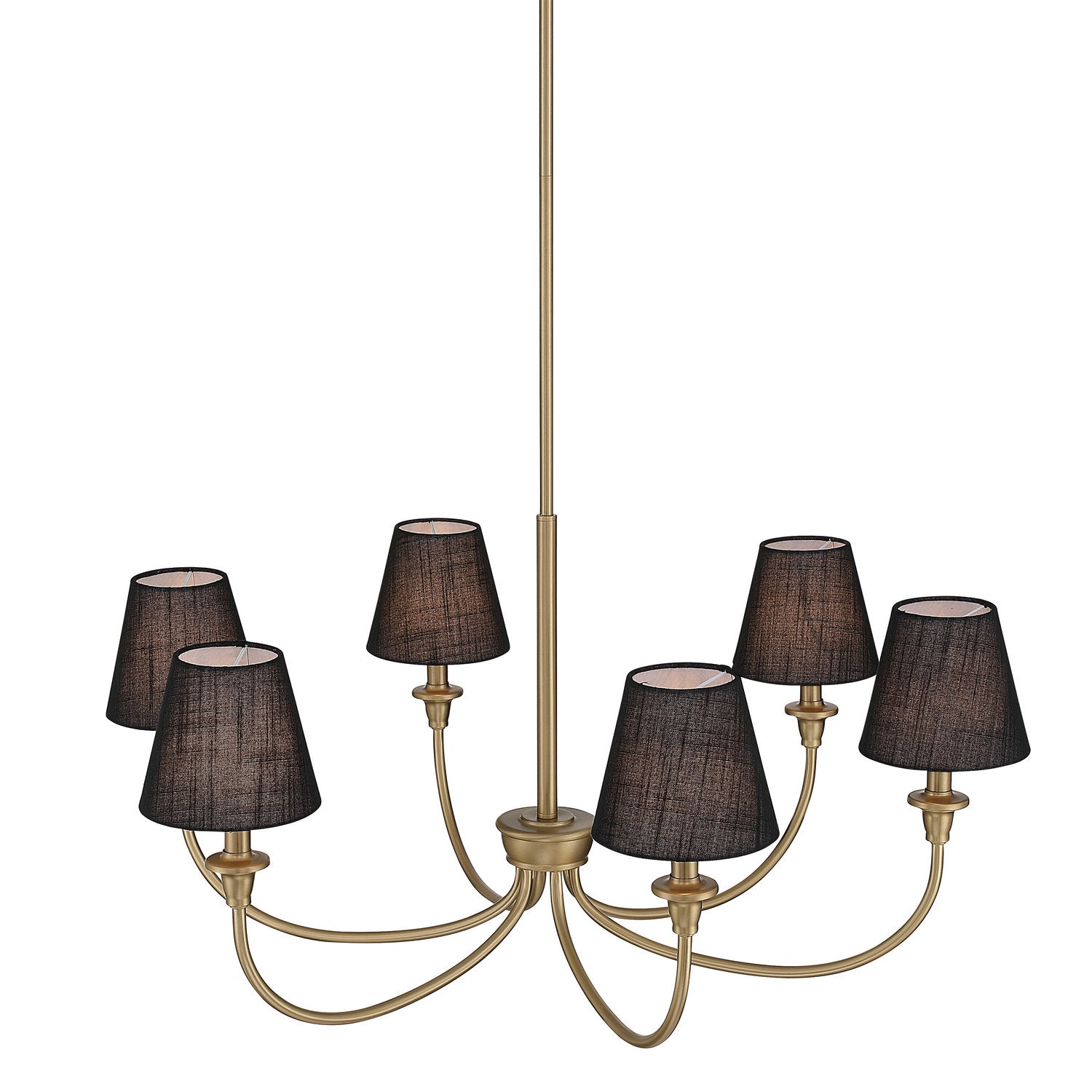 Golden - 1622-6 BCB-EHB - Six Light Chandelier - Cambria - Brushed Champagne Brass