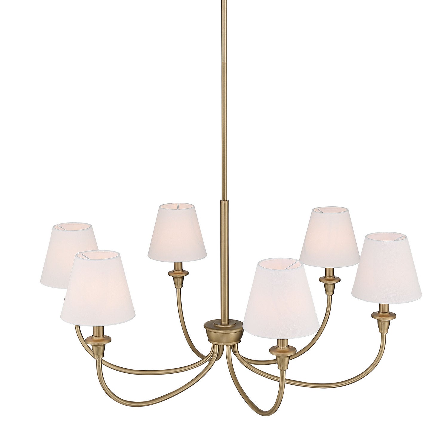 Golden - 1622-6 BCB-EHW - Six Light Chandelier - Cambria - Brushed Champagne Brass