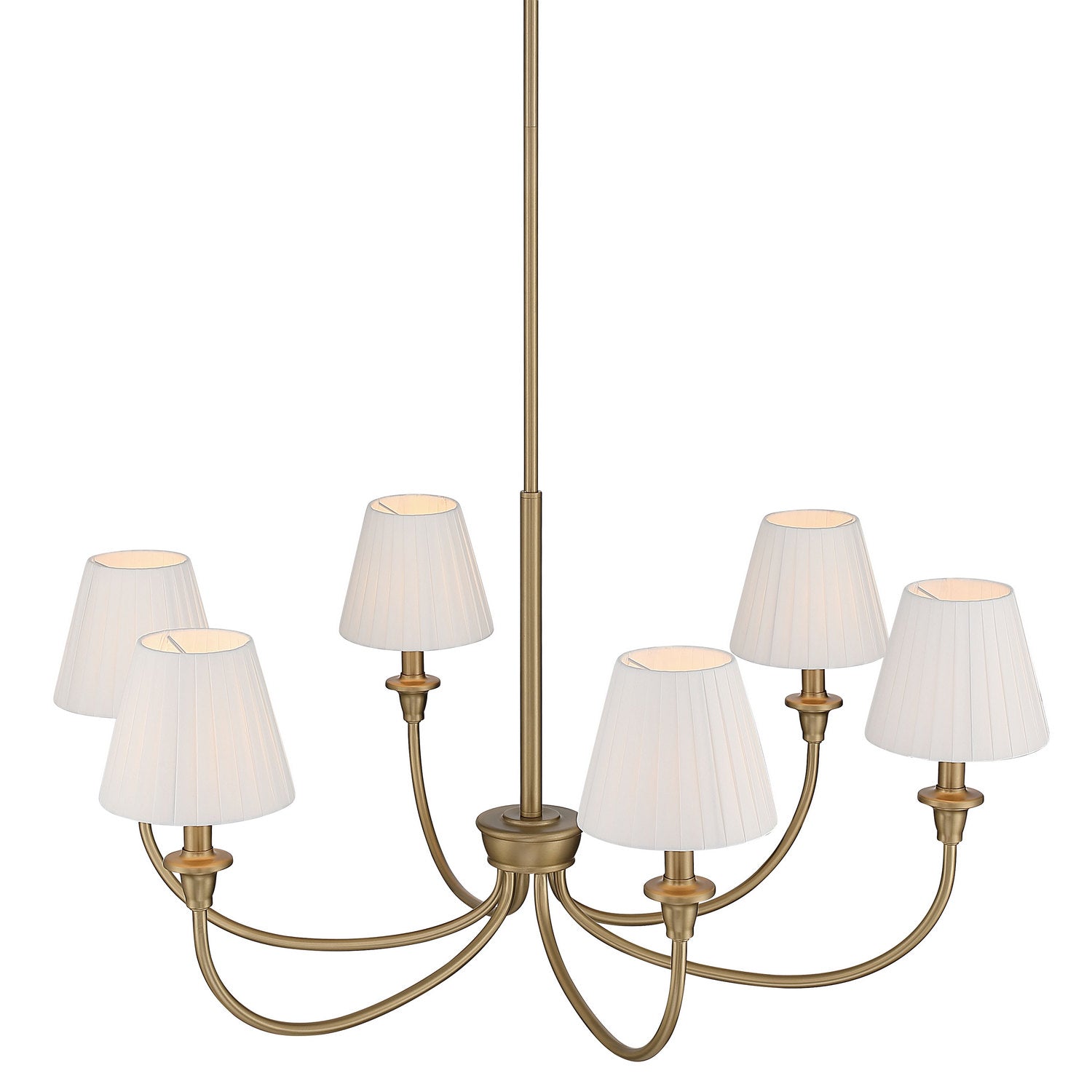 Golden - 1622-6 BCB-EPW - Six Light Chandelier - Cambria - Brushed Champagne Brass