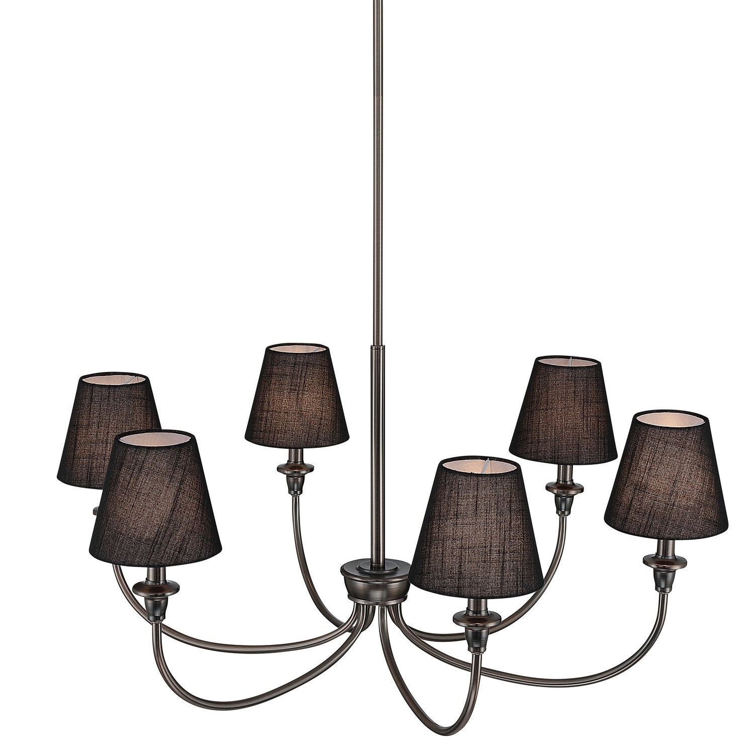 Golden - 1622-6 ORB-EHB - Six Light Chandelier - Cambria - Oil Rubbed Bronze
