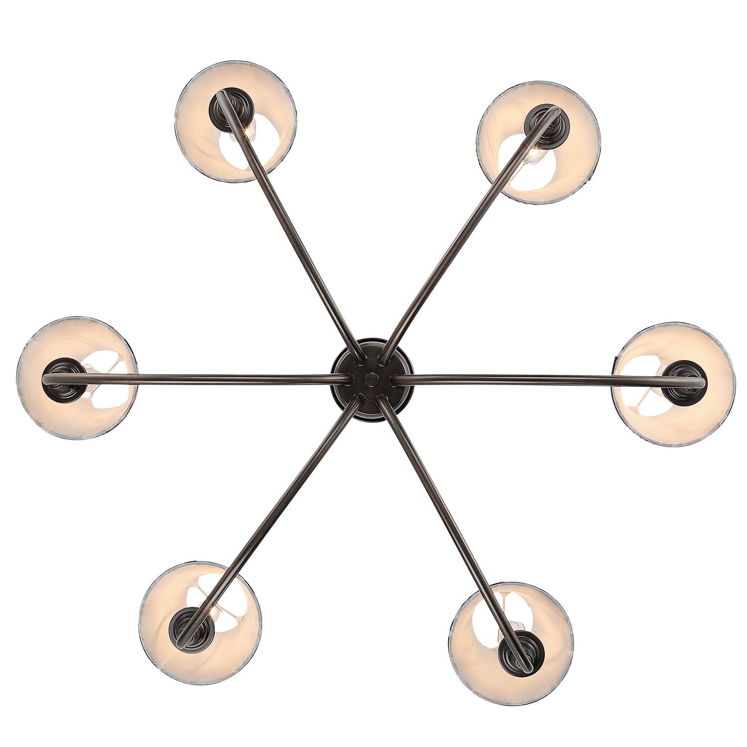 Golden - 1622-6 ORB-HGB - Six Light Chandelier - Cambria - Oil Rubbed Bronze