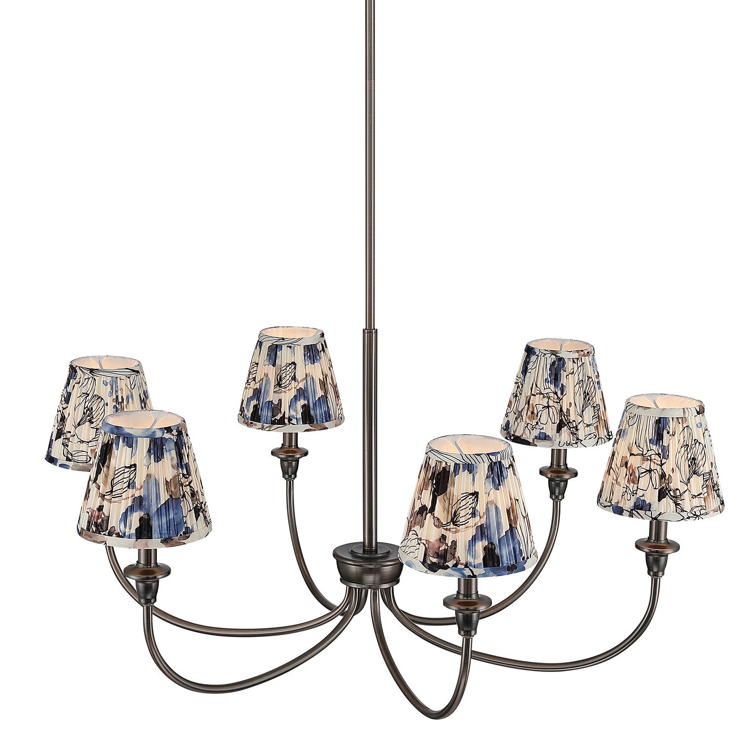 Golden - 1622-6 ORB-HGB - Six Light Chandelier - Cambria - Oil Rubbed Bronze