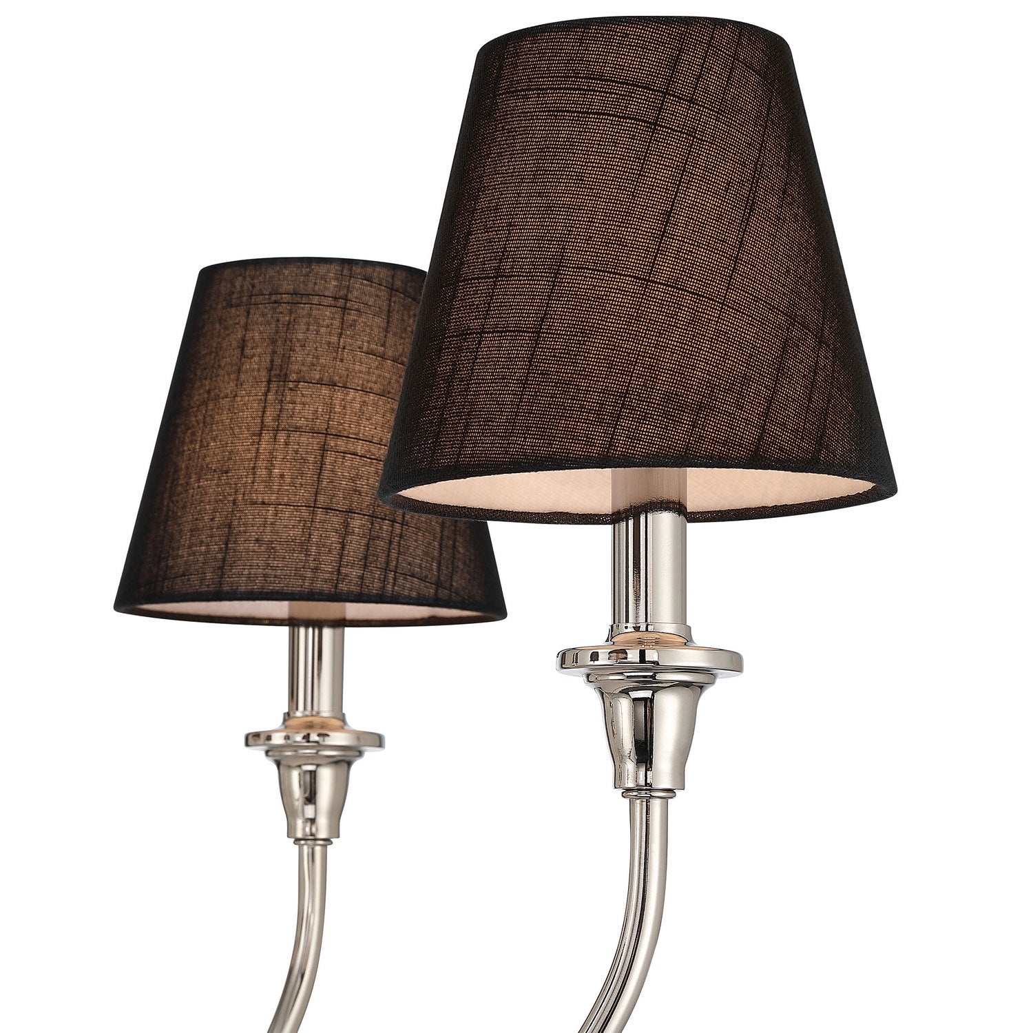 Golden - 1622-6 PN-EHB - Six Light Chandelier - Cambria - Polished Nickel