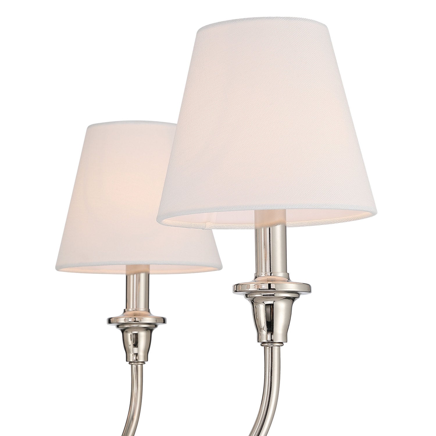 Golden - 1622-6 PN-EHW - Six Light Chandelier - Cambria - Polished Nickel