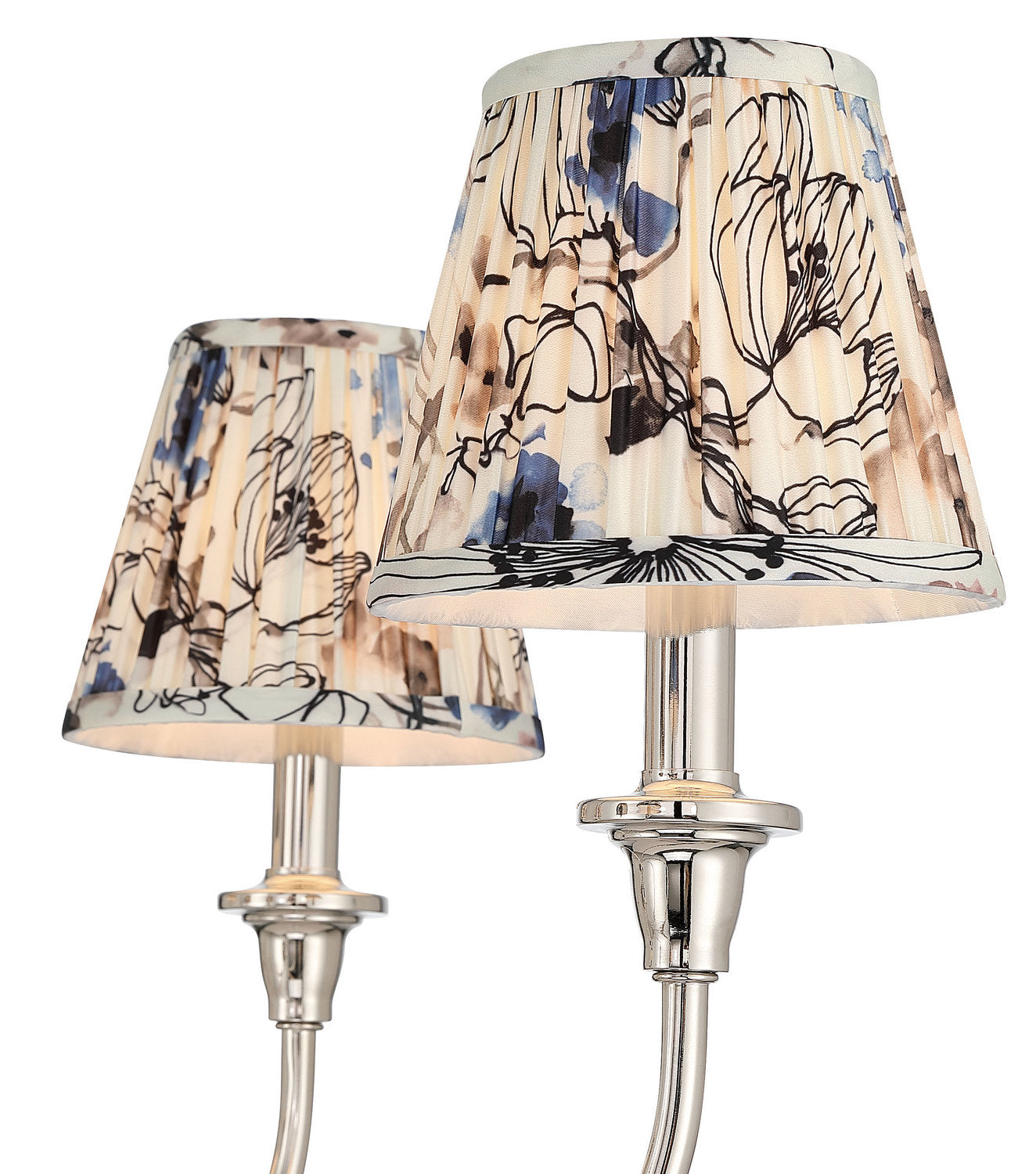 Golden - 1622-6 PN-HGB - Six Light Chandelier - Cambria - Polished Nickel