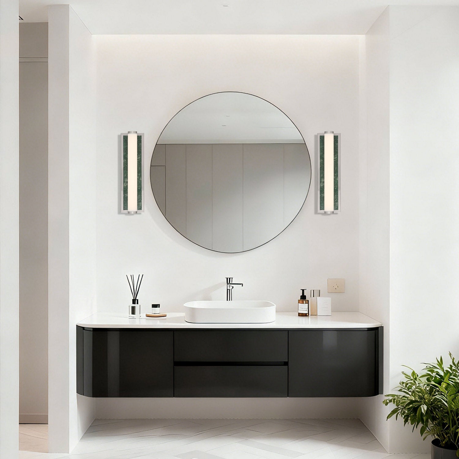 Golden - 1672-BA18 BN-PRG - LED Vanity - Stratum - Brushed Nickel