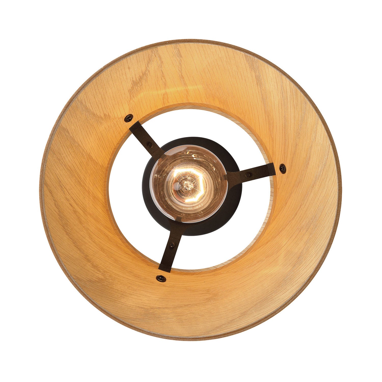 Golden - 3990-9 LWA - One Light Pendant - Aalto - Light Walnut
