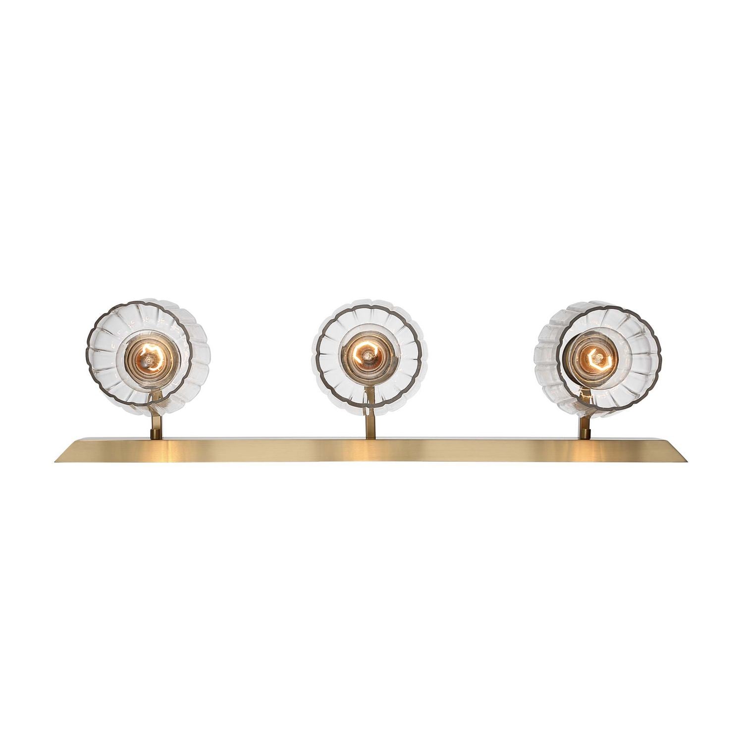 Golden - 5189-BA3 BCB-FLT - Three Light Vanity - Brilia - Brushed Champagne Brass