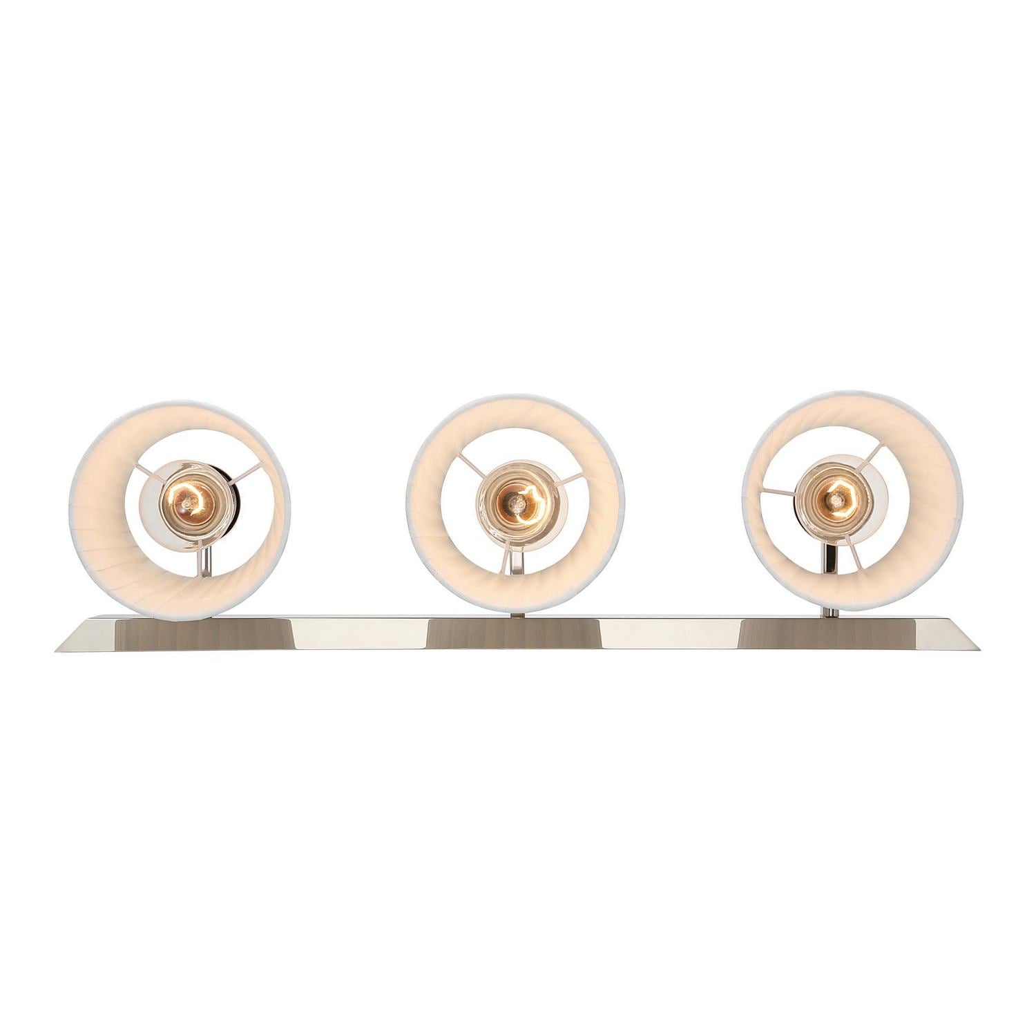 Golden - 5189-BA3 PN-PLT - Three Light Vanity - Brilia - Polished Nickel