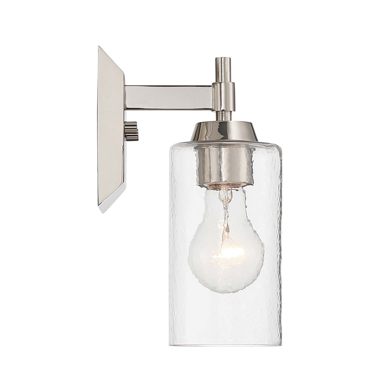 Golden - 5189-WSC PN-HWG - One Light Wall Sconce Vanity - Brilia - Polished Nickel