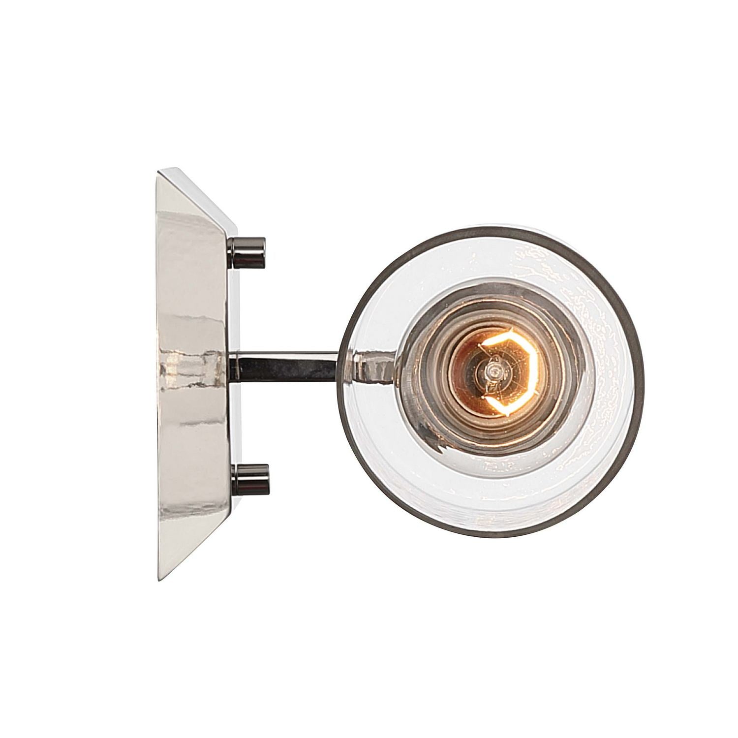 Golden - 5189-WSC PN-HWG - One Light Wall Sconce Vanity - Brilia - Polished Nickel