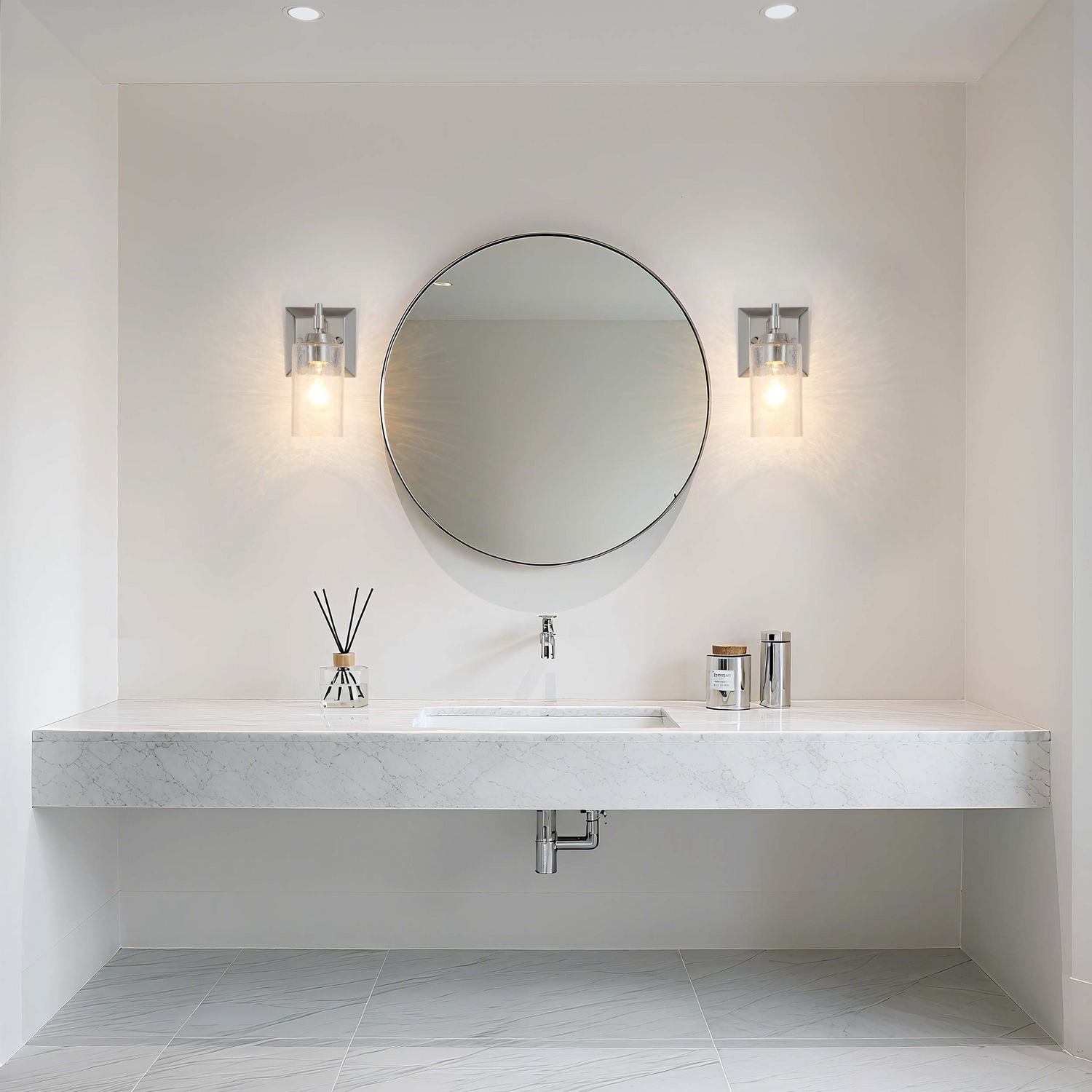 Golden - 5189-WSC PN-HWG - One Light Wall Sconce Vanity - Brilia - Polished Nickel