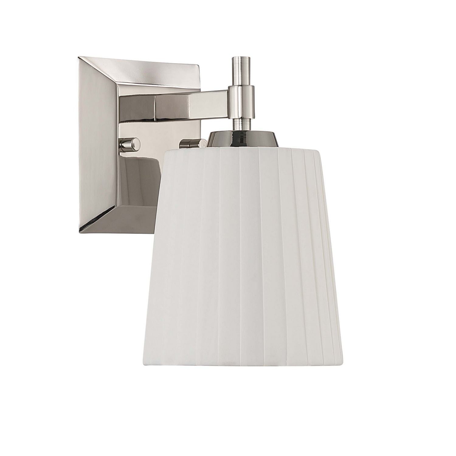 Golden - 5189-WSC PN-PLT - One Light Wall Sconce Vanity - Brilia - Polished Nickel