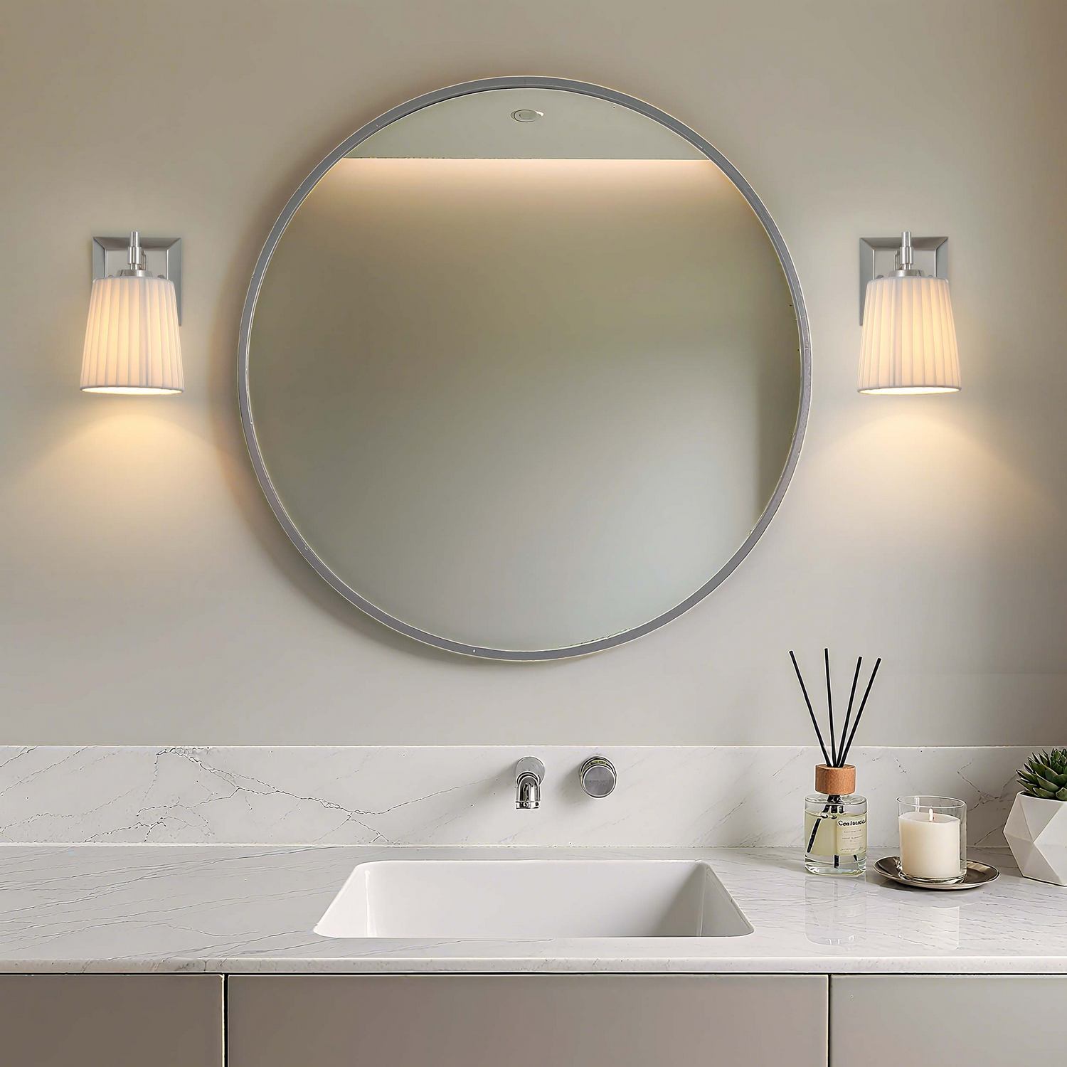 Golden - 5189-WSC PN-PLT - One Light Wall Sconce Vanity - Brilia - Polished Nickel