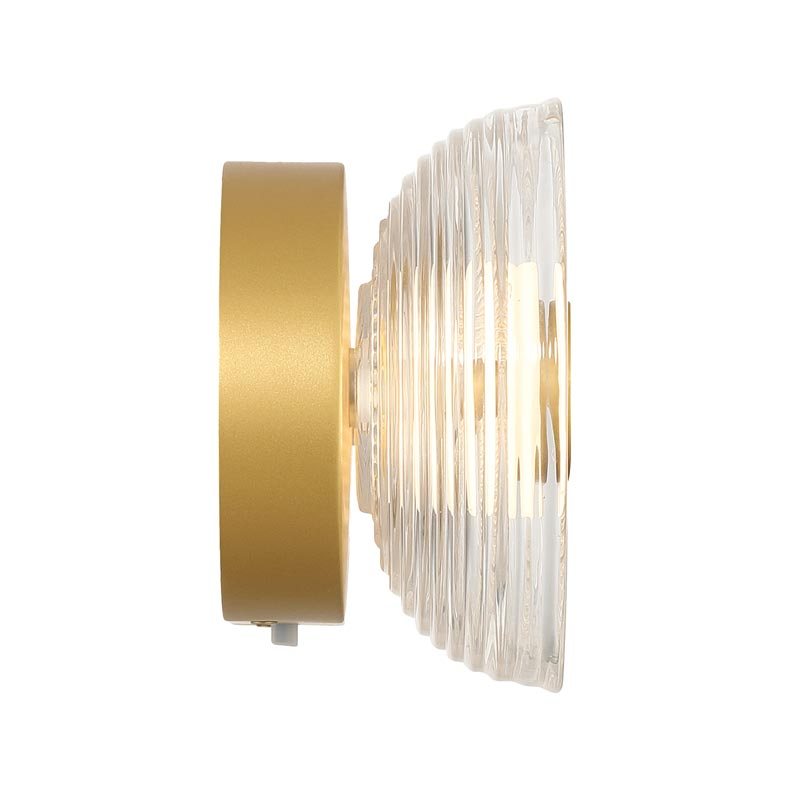 Golden - 5910-OWL13 SBG - LED Outdoor Wall Mount - Plexus - Satin Brushed Gold