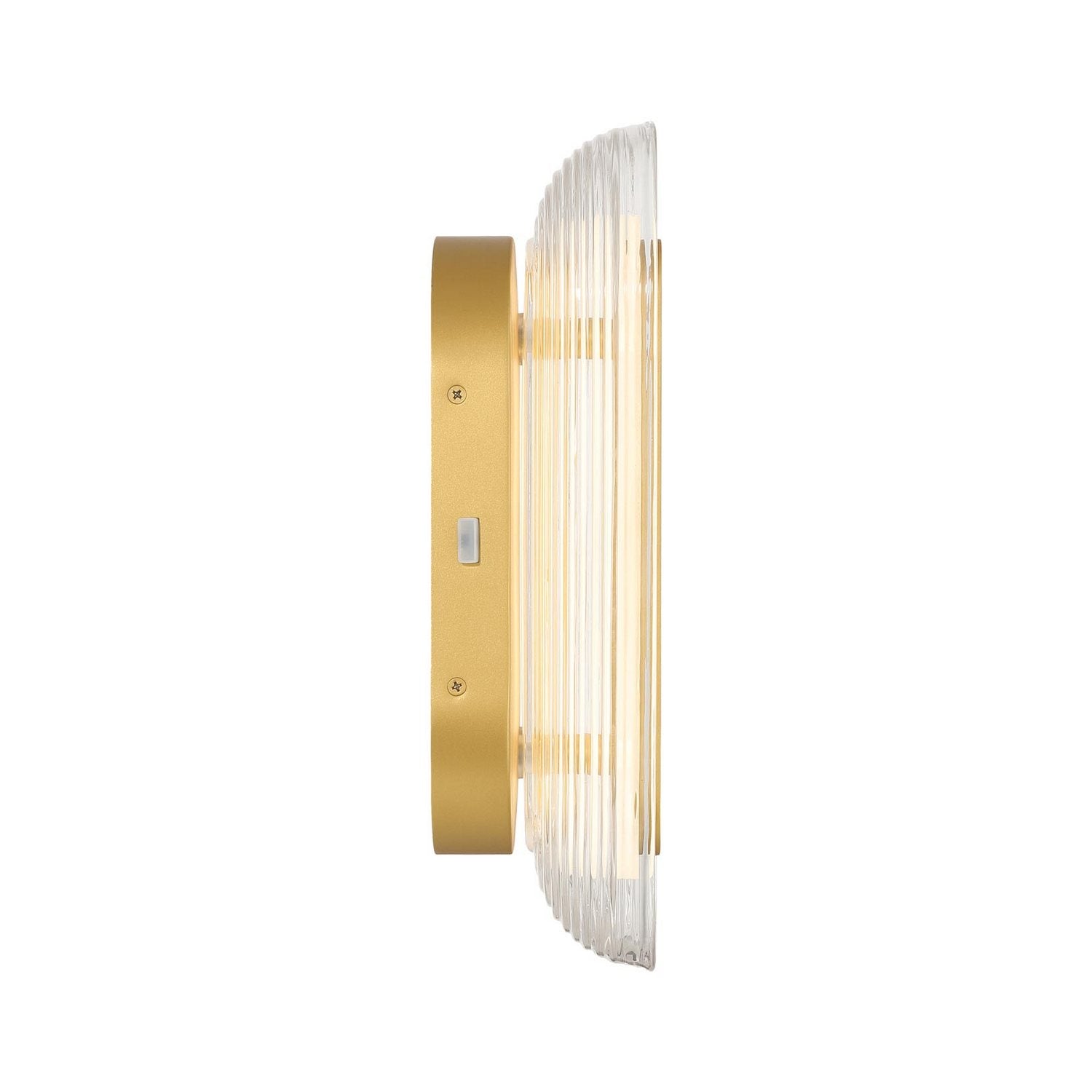 Golden - 5910-OWL13 SBG - LED Outdoor Wall Mount - Plexus - Satin Brushed Gold