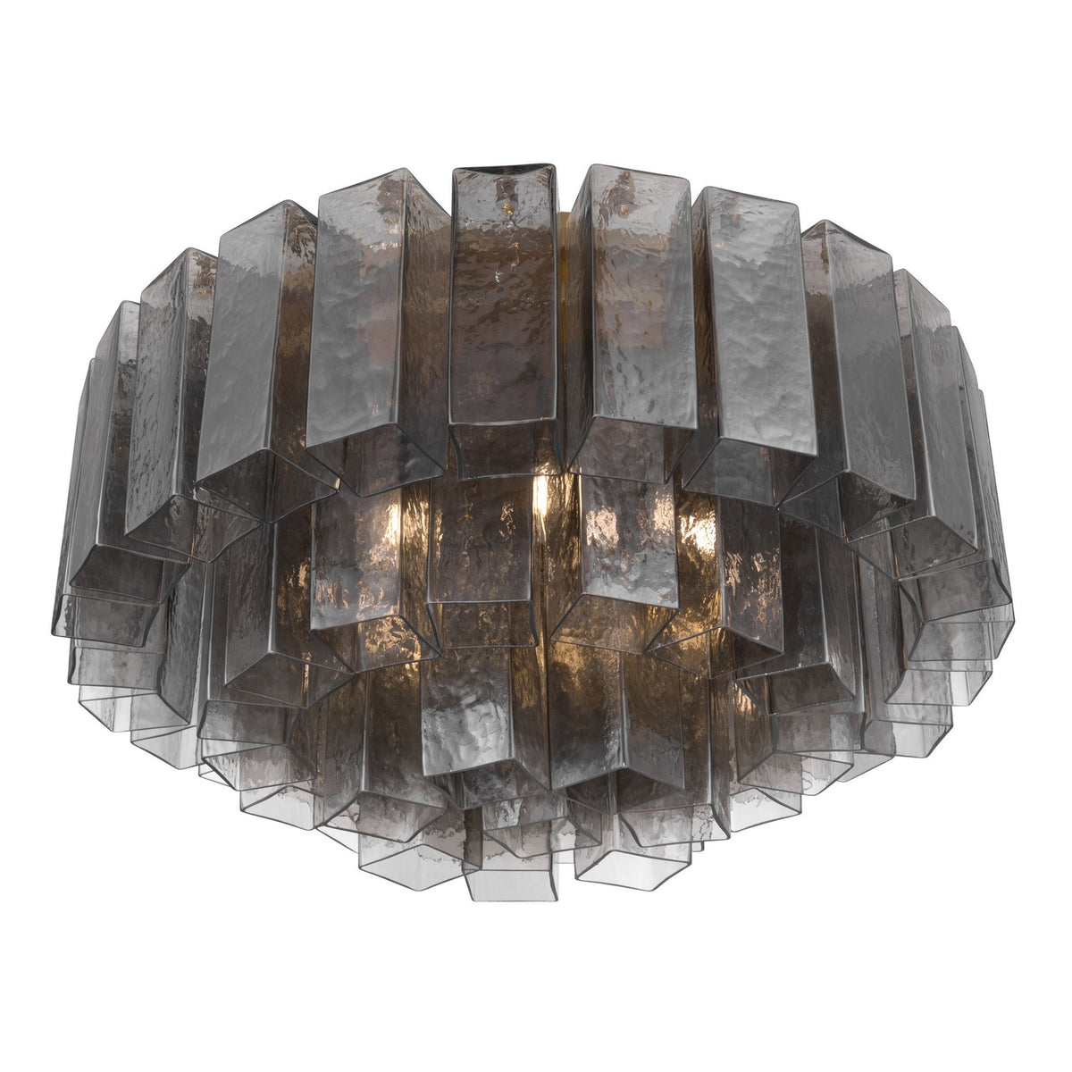 Metropolitan - N3145-GS-732 - Seven Light Flush Mount - Torvento - Legacy Brass