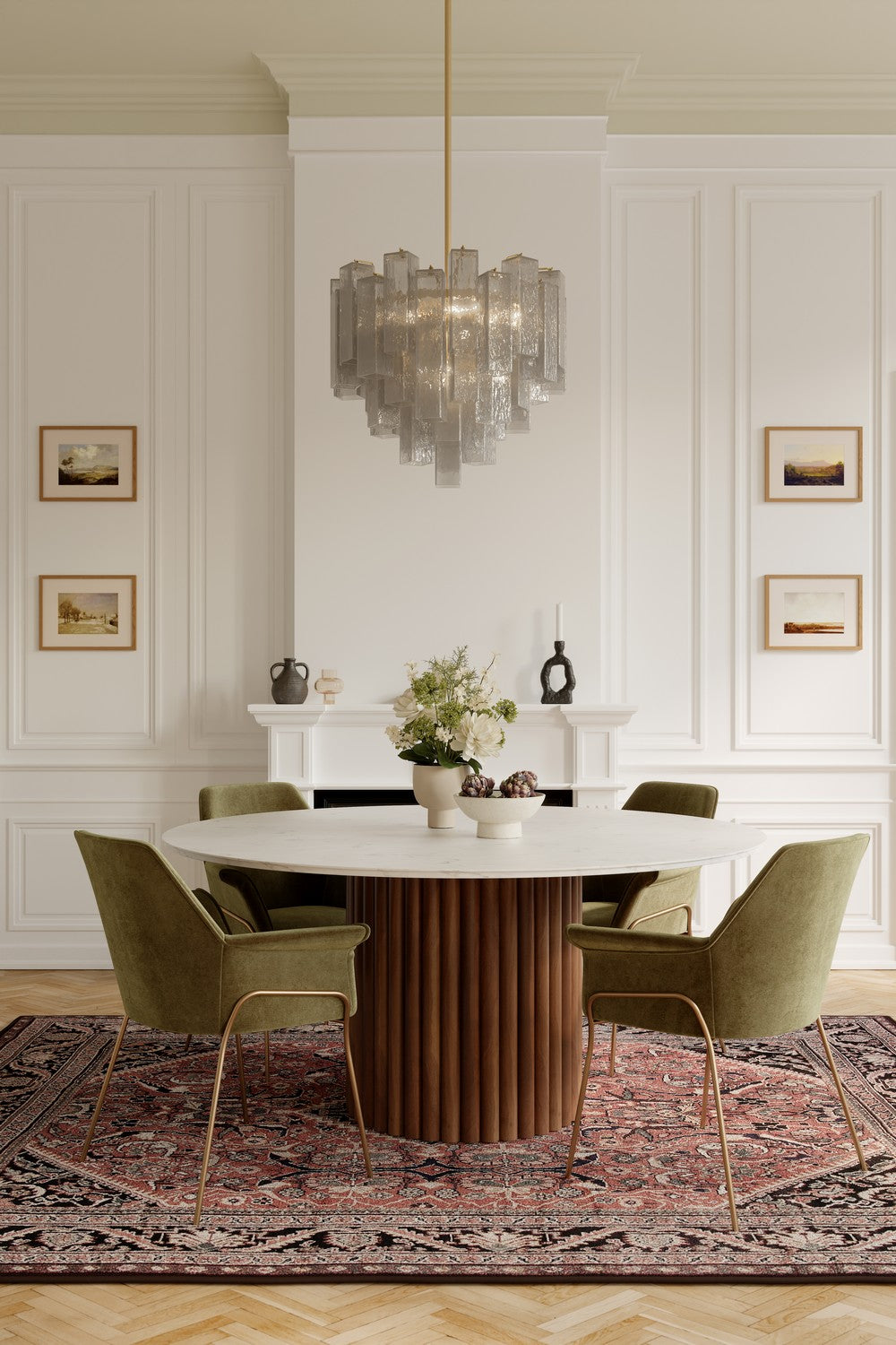 Metropolitan - N3148-GS-732 - Nine Light Pendant - Torvento - Legacy Brass