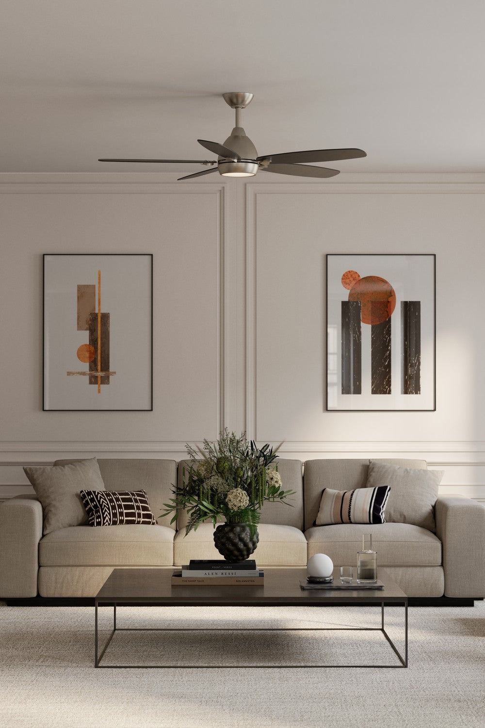 Minka Aire - F649L-BN/CL - 52" Ceiling Fan - Soreno - Brushed Nickel