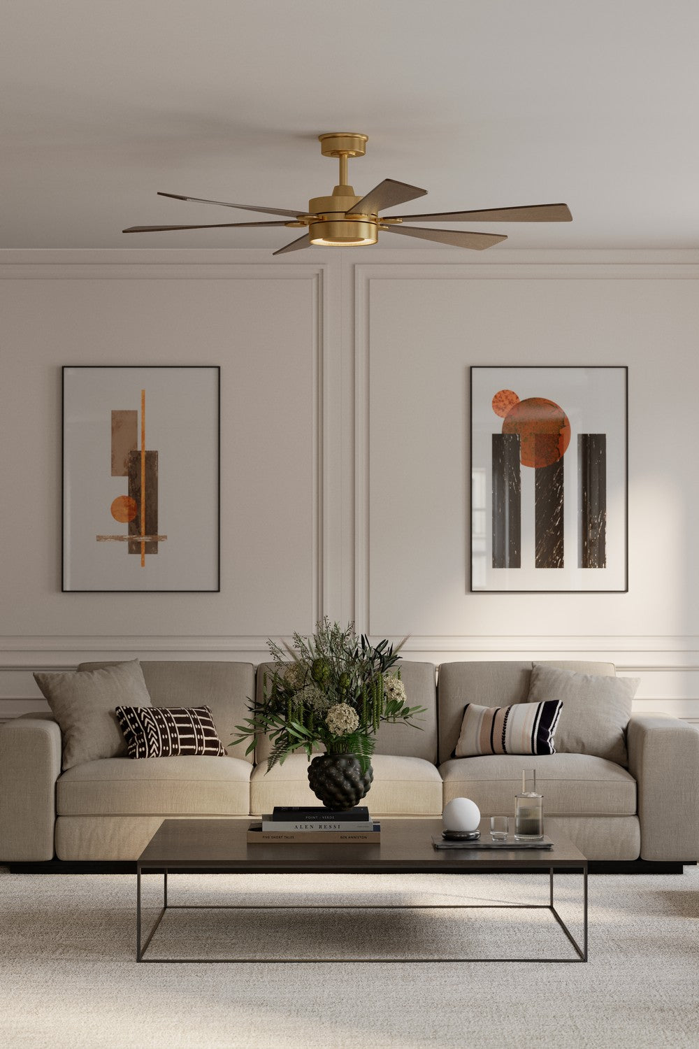 Minka Aire - F773L-HBR/DO - 60" Ceiling Fan - Brenix - Heritage Brass