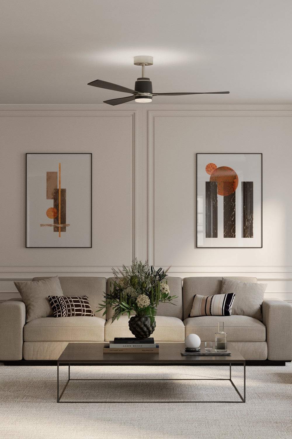 Minka Aire - F778L-BN/CL - 53" Ceiling Fan - Foxden - Brushed Nickel