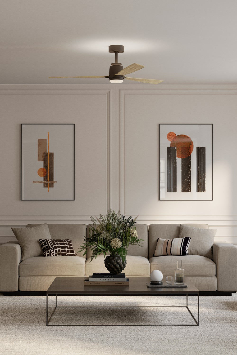 Minka Aire - F778L-DB/WTO - 53" Ceiling Fan - Foxden - Dark Bronze