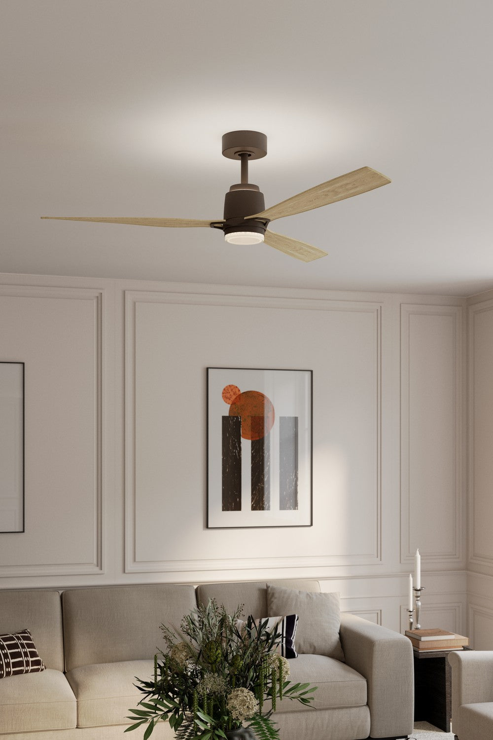 Minka Aire - F778L-DB/WTO - 53" Ceiling Fan - Foxden - Dark Bronze