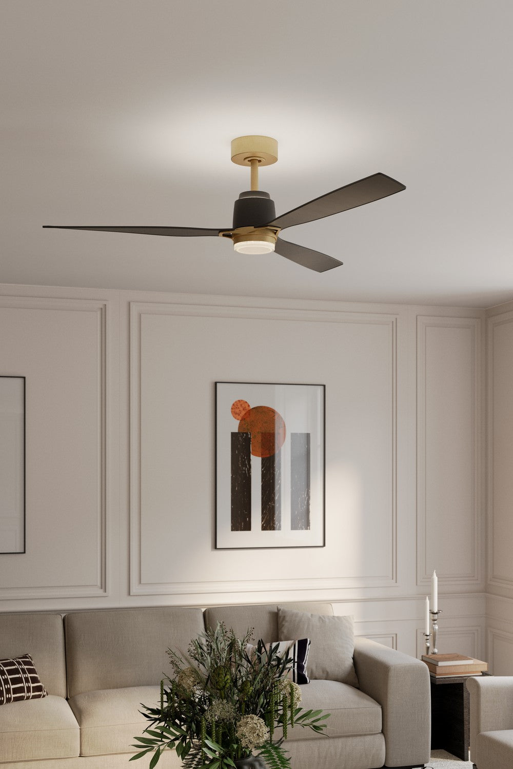 Minka Aire - F778L-LBR/CL - 53" Ceiling Fan - Foxden - Legacy Brass