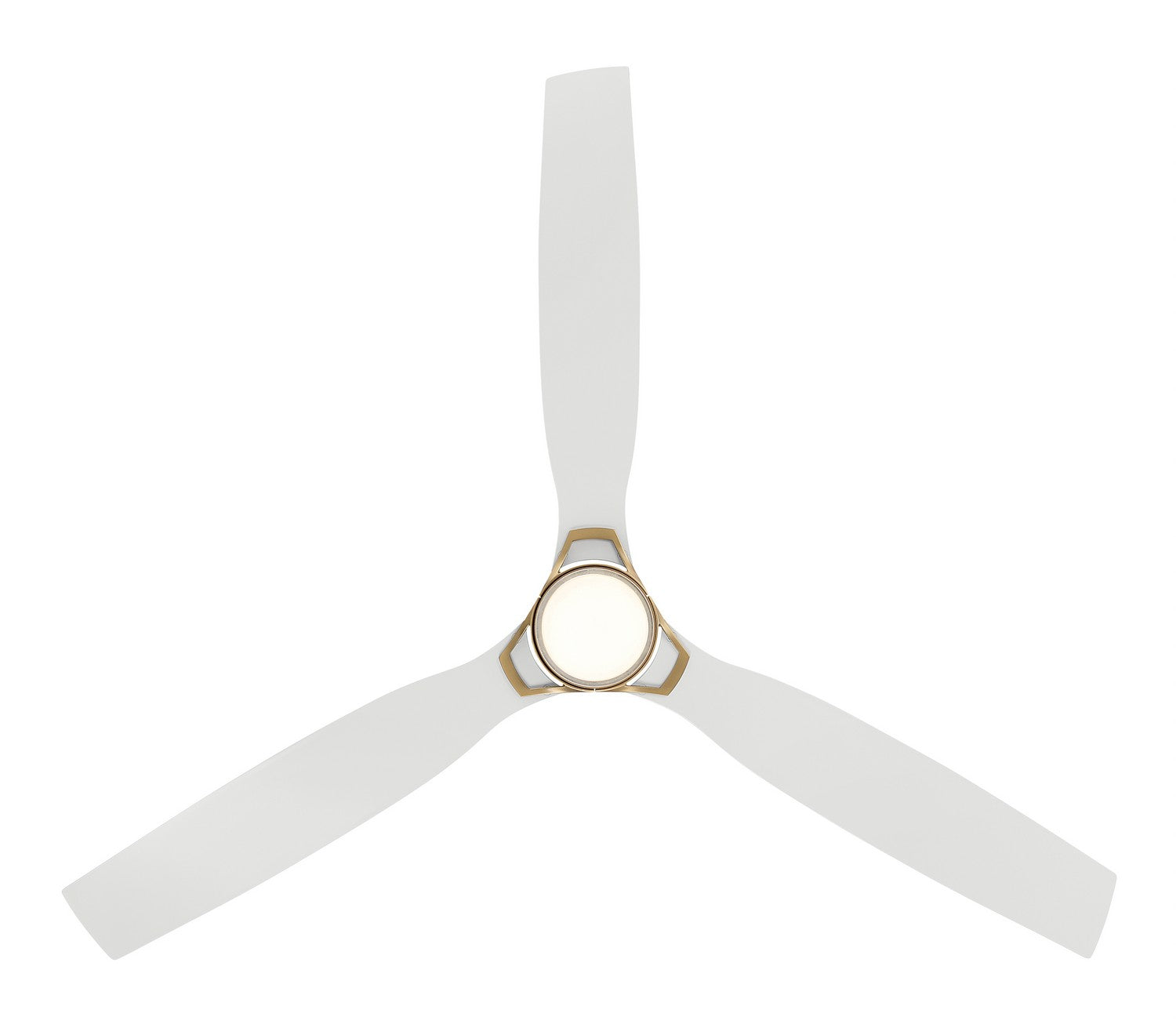 Minka Aire - F778L-LBR/WHF - 53" Ceiling Fan - Foxden - Legacy Brass