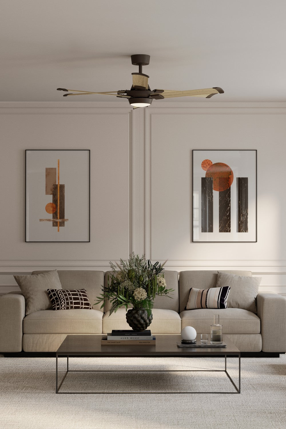 Minka Aire - F892L-DB/WTO - 56" Ceiling Fan - Soarin - Dark Bronze