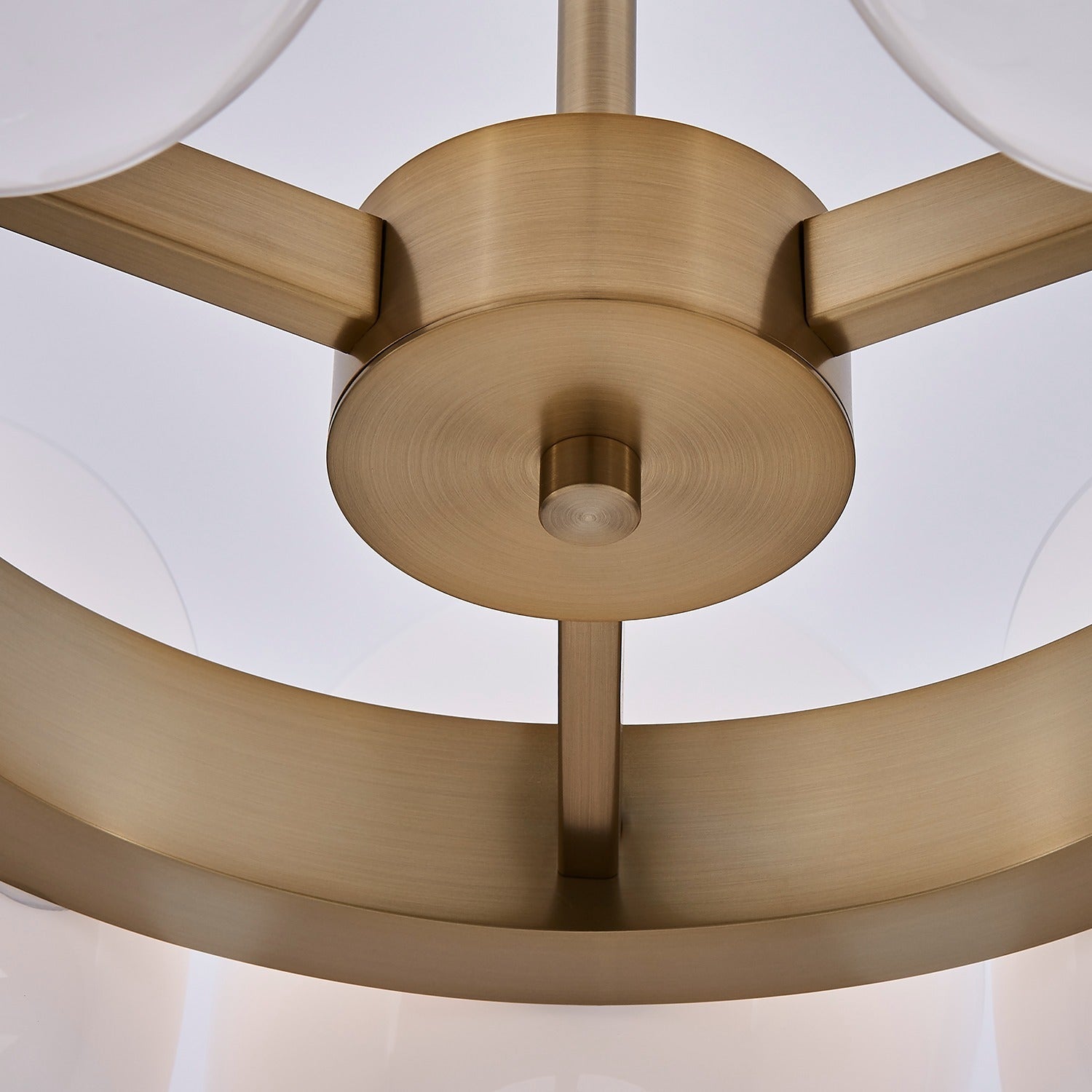 Kalco - 524355WBWT - Nine Light Chandelier - Cocoon - Winter Brass