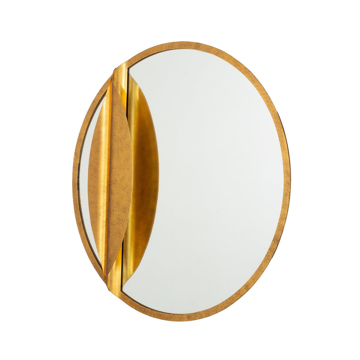 Kalco - 803905 - One Light Mirror - Divisio - Oxidized Gold Leaf
