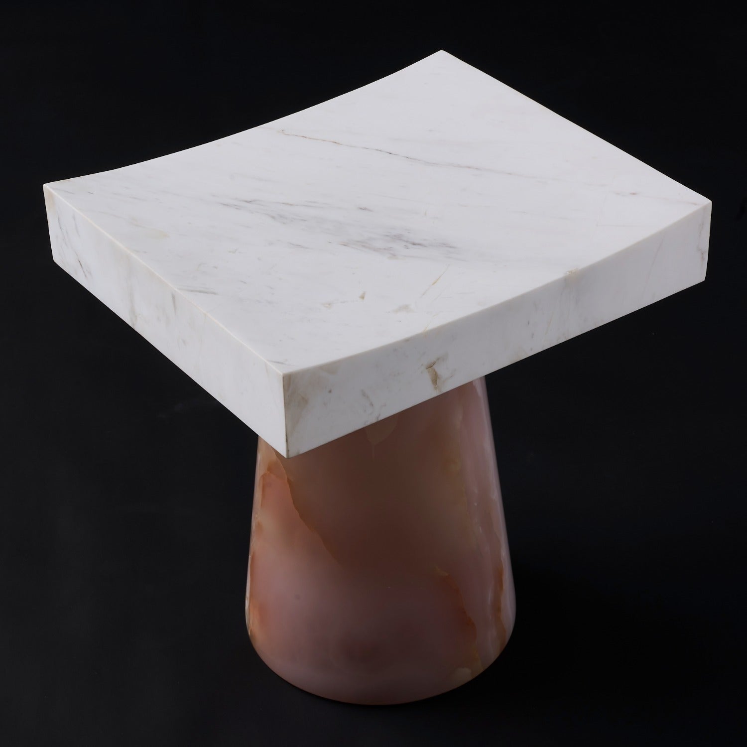 Kalco - 800907 - Table - Giada - Pink Jade/White Marble
