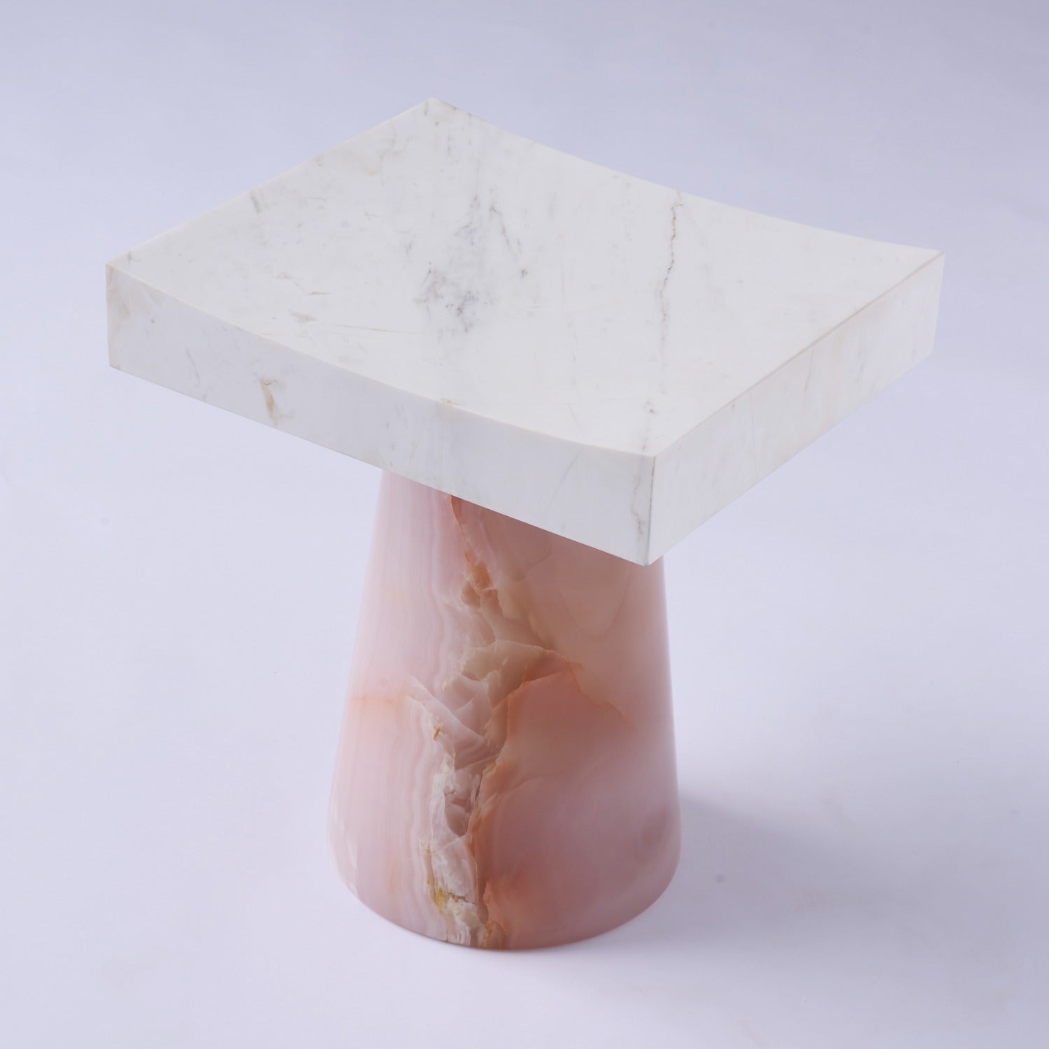 Kalco - 800907 - Table - Giada - Pink Jade/White Marble