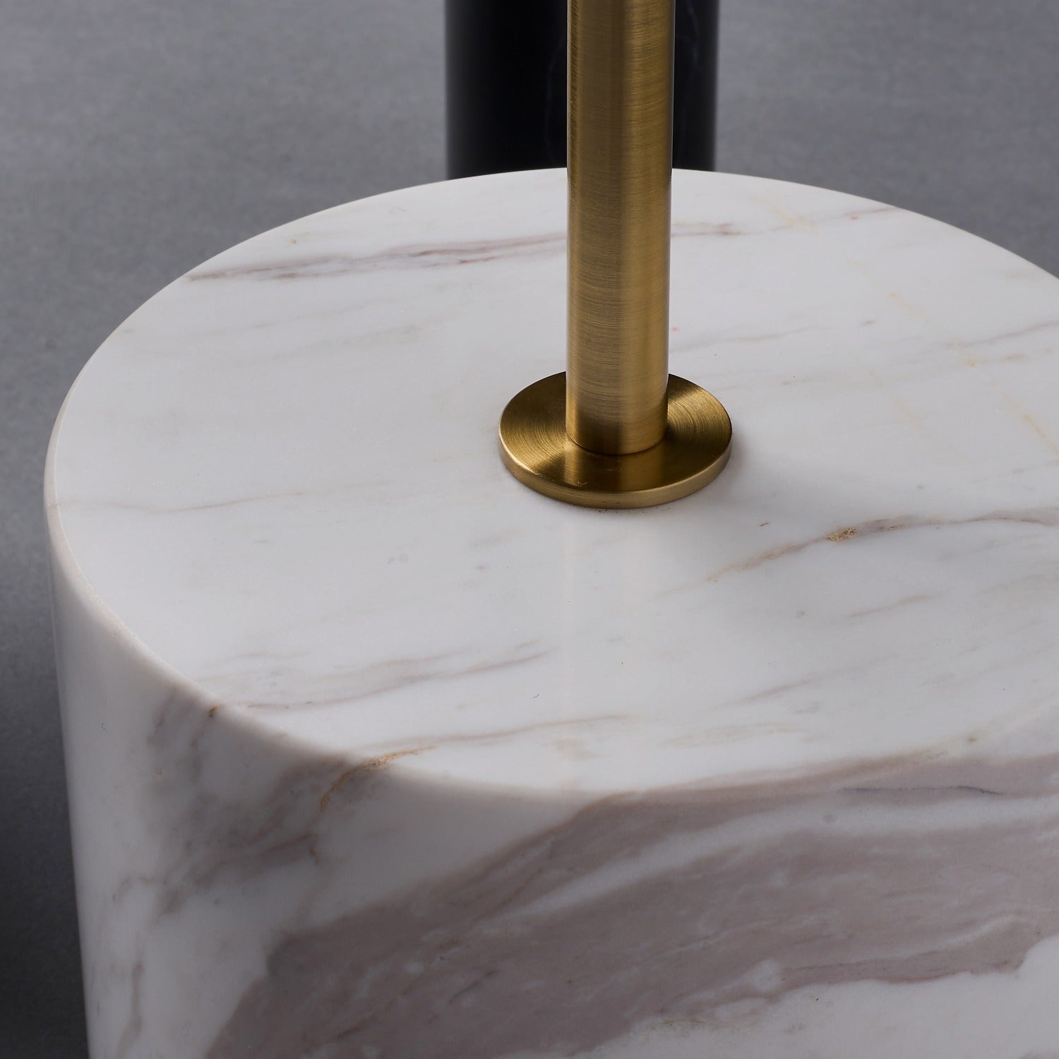 Kalco - 801104 - Table - Calcolo - Natural Brass/Matte Black