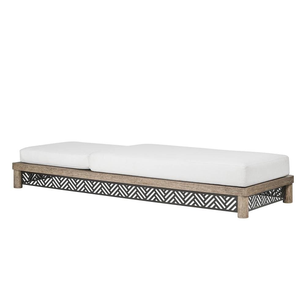 Arteriors - FTS04 - Outdoor Chaise - Emoto - Pearl/Aged Bronze